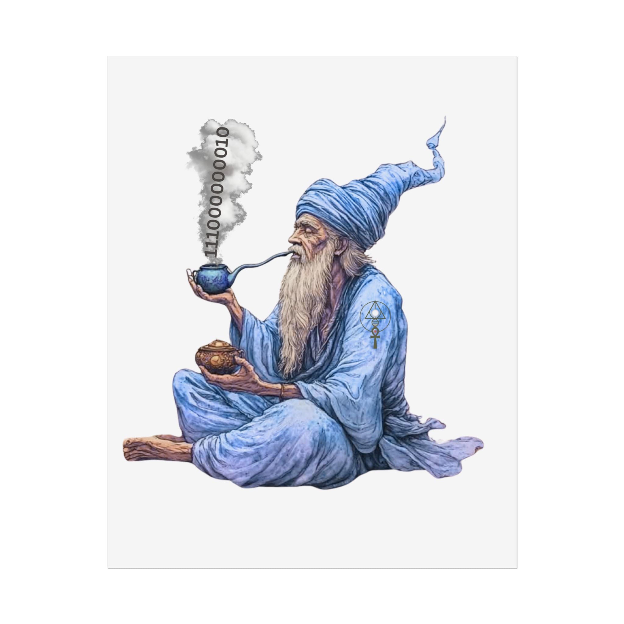 Wizard Getting Activated by the Legacy Key - Rolled Art Print