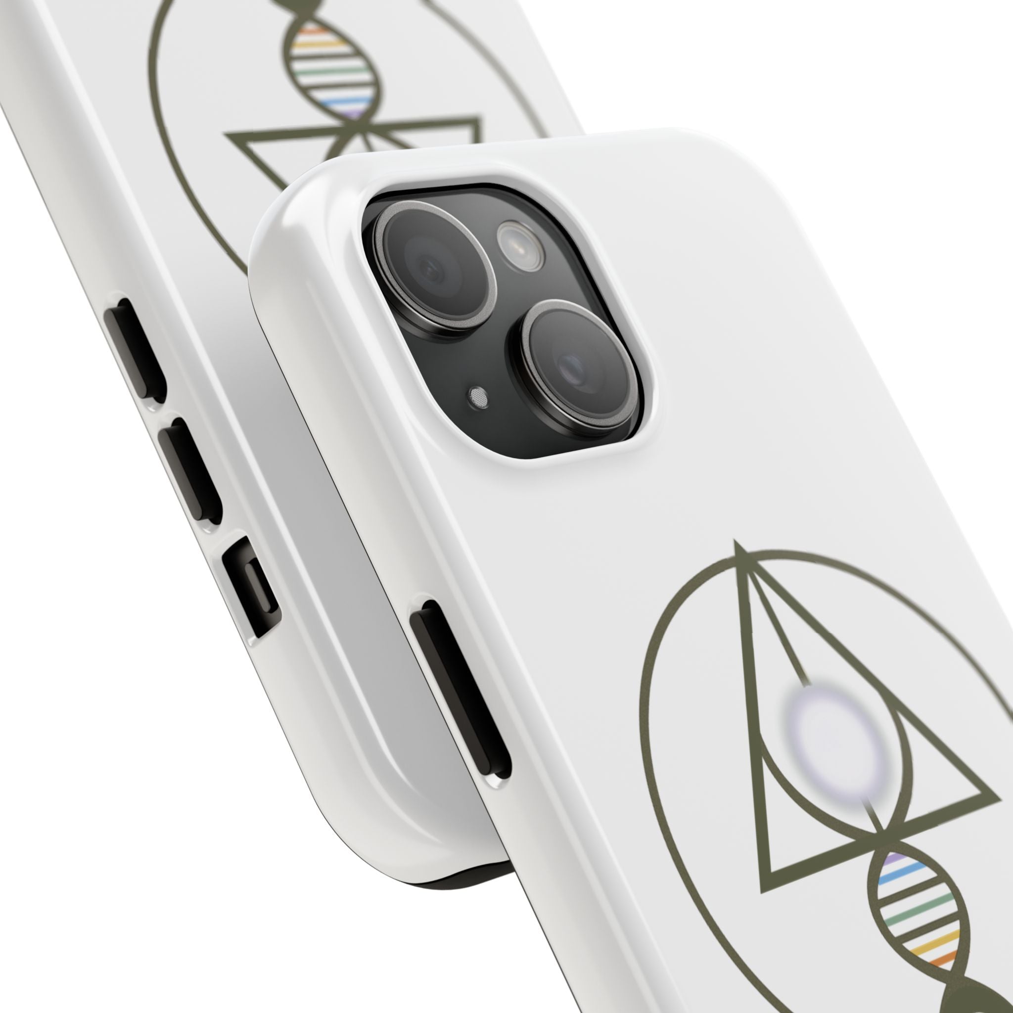 Binary Light Code Logo Phone Cover - Activated Apparel