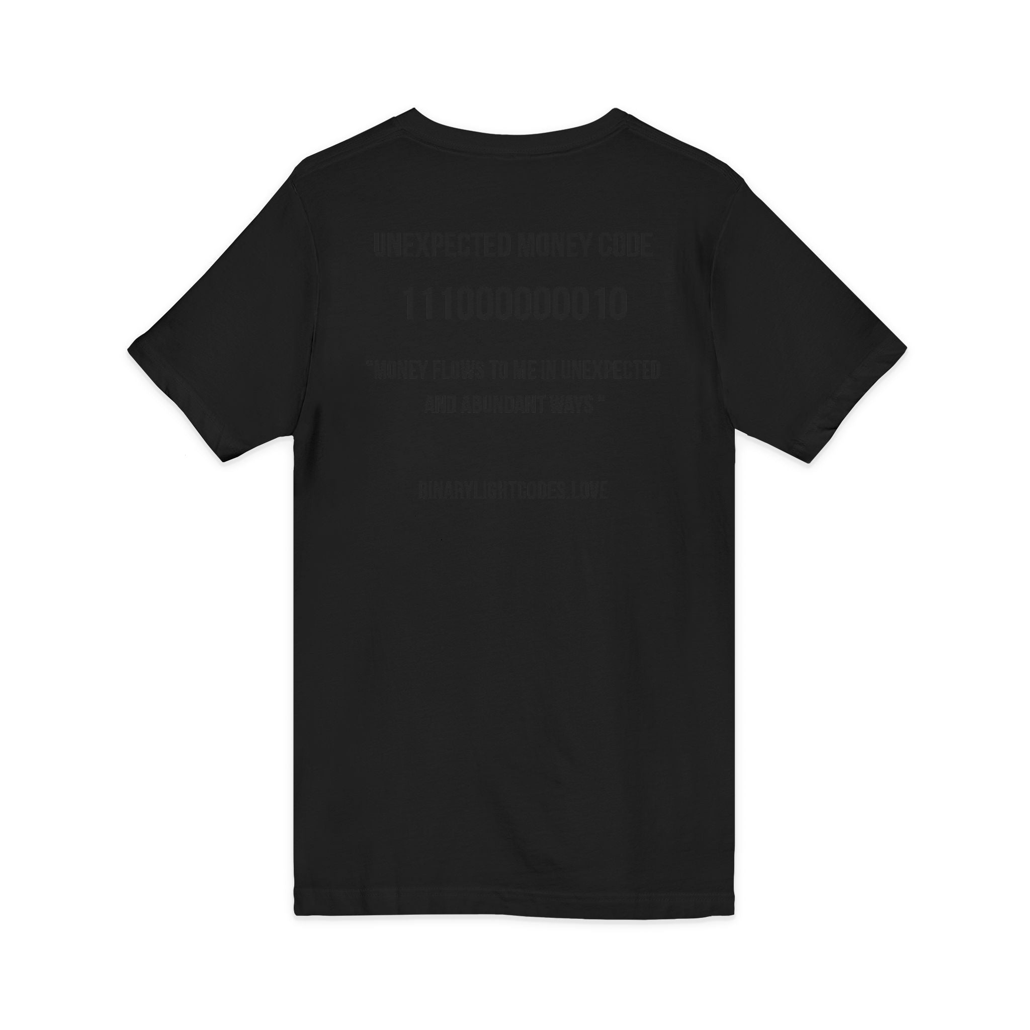 Money Manifestation V-Neck Tee - "Unexpected Money Code"