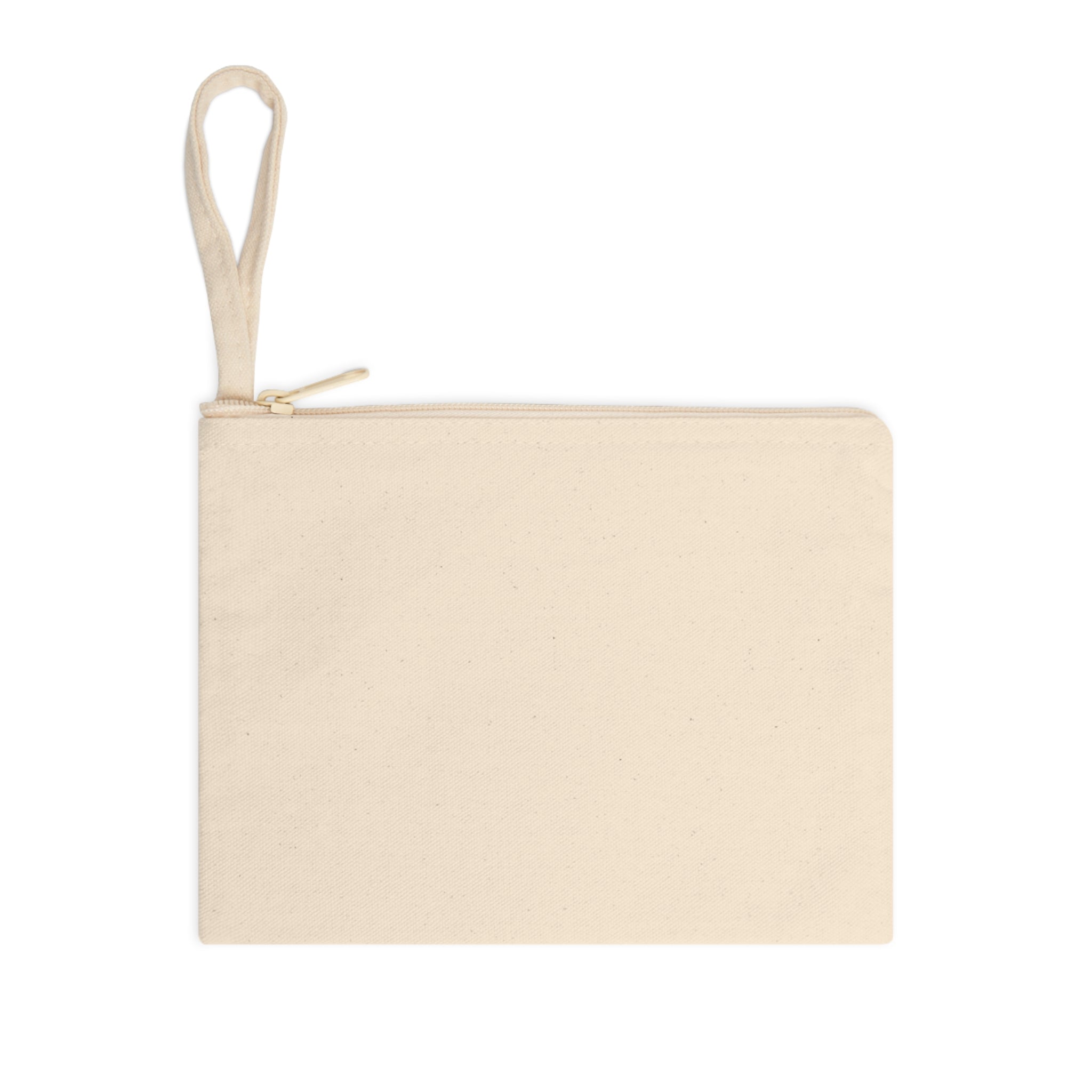 Binary Light Code Symbol Zipper Pouch - 100% Cotton Accessory Bag