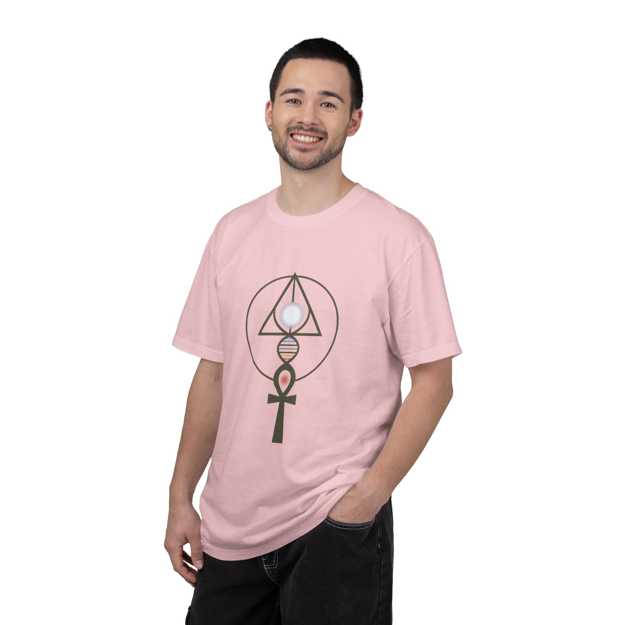 Binary Light Codes Logo T-shirt | Sacred Geometry Alchemy Spiritual Tee