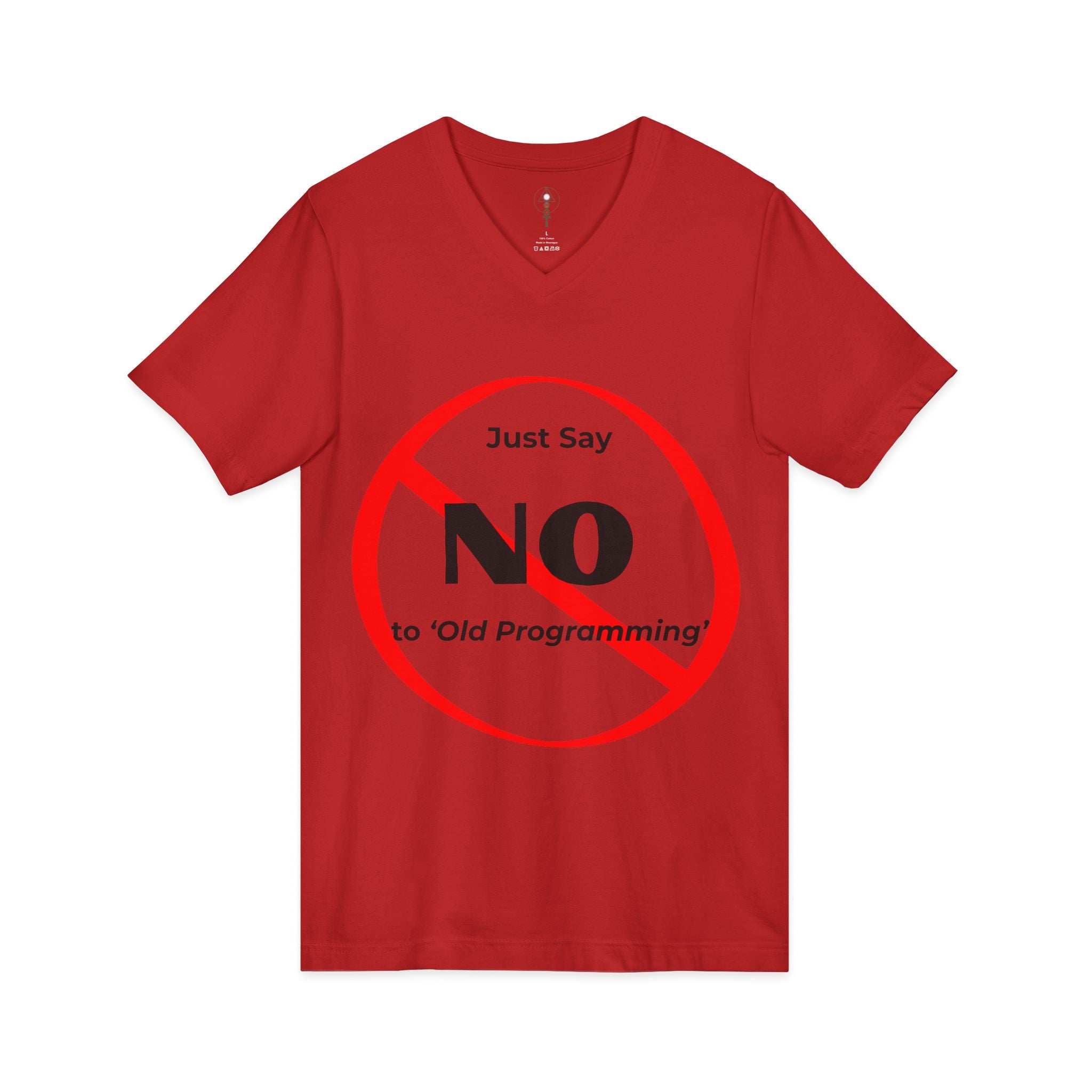 Say No to Old Programming V-Neck Tee Shirt