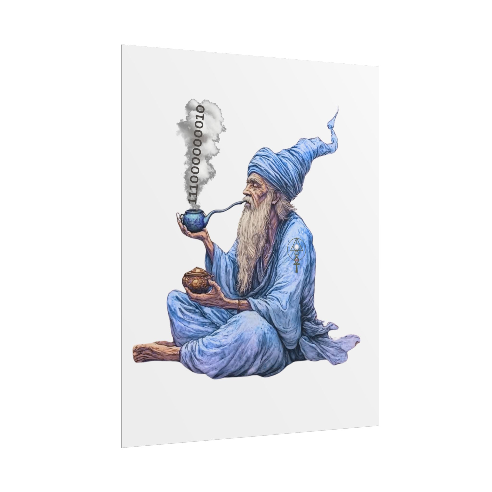 Wizard Getting Activated by the Legacy Key - Rolled Art Print