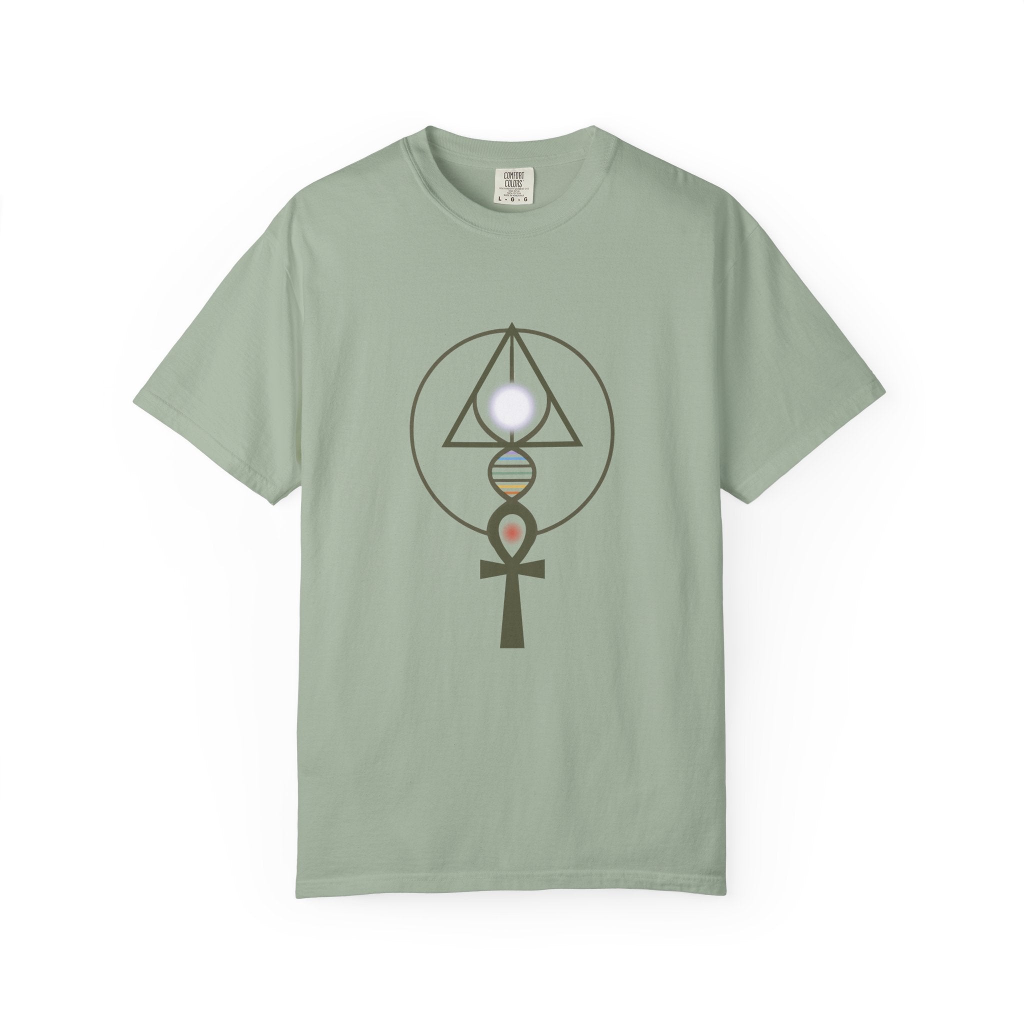 Binary Light Codes Logo T-shirt | Sacred Geometry Alchemy Spiritual Tee