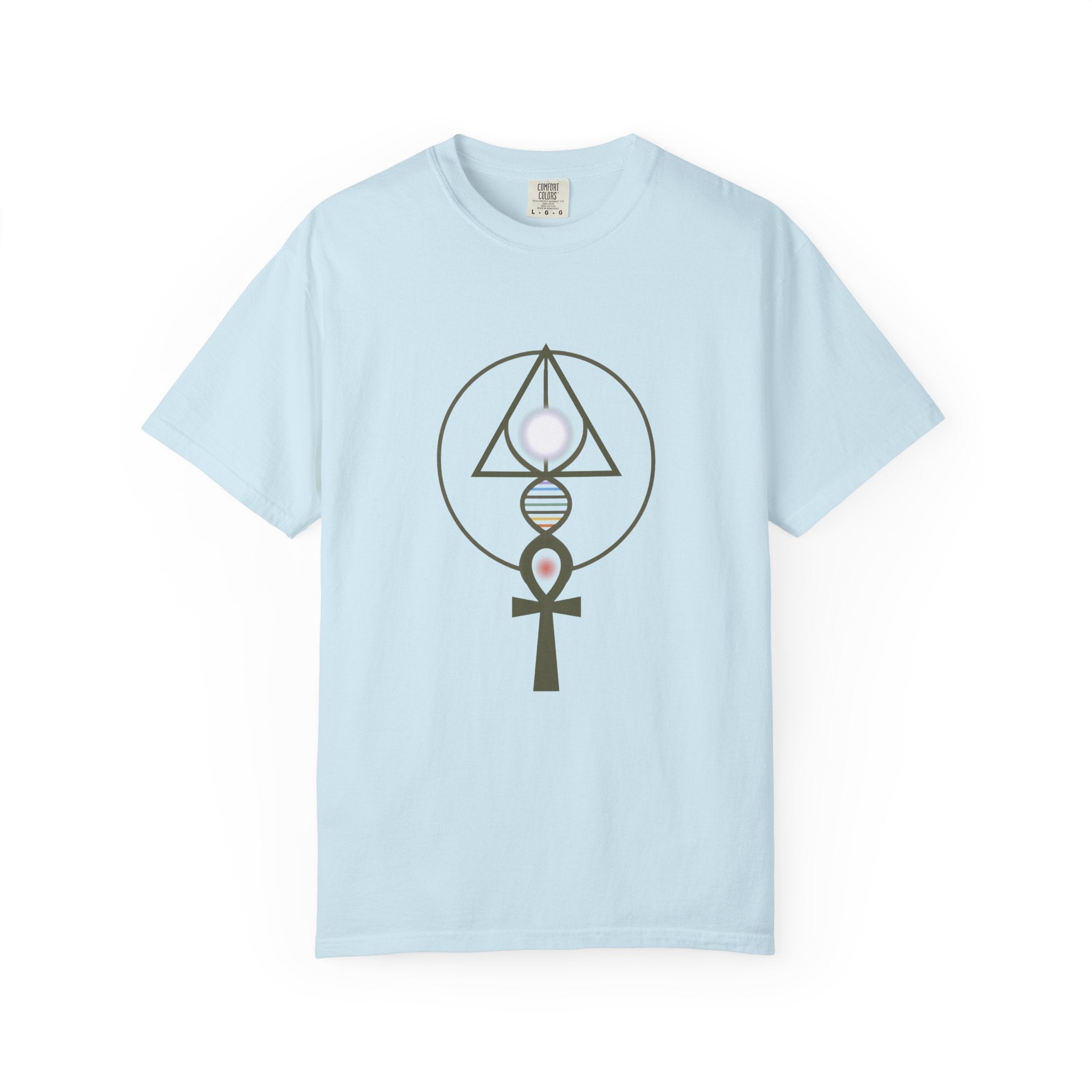 Binary Light Codes Logo T-shirt | Sacred Geometry Alchemy Spiritual Tee