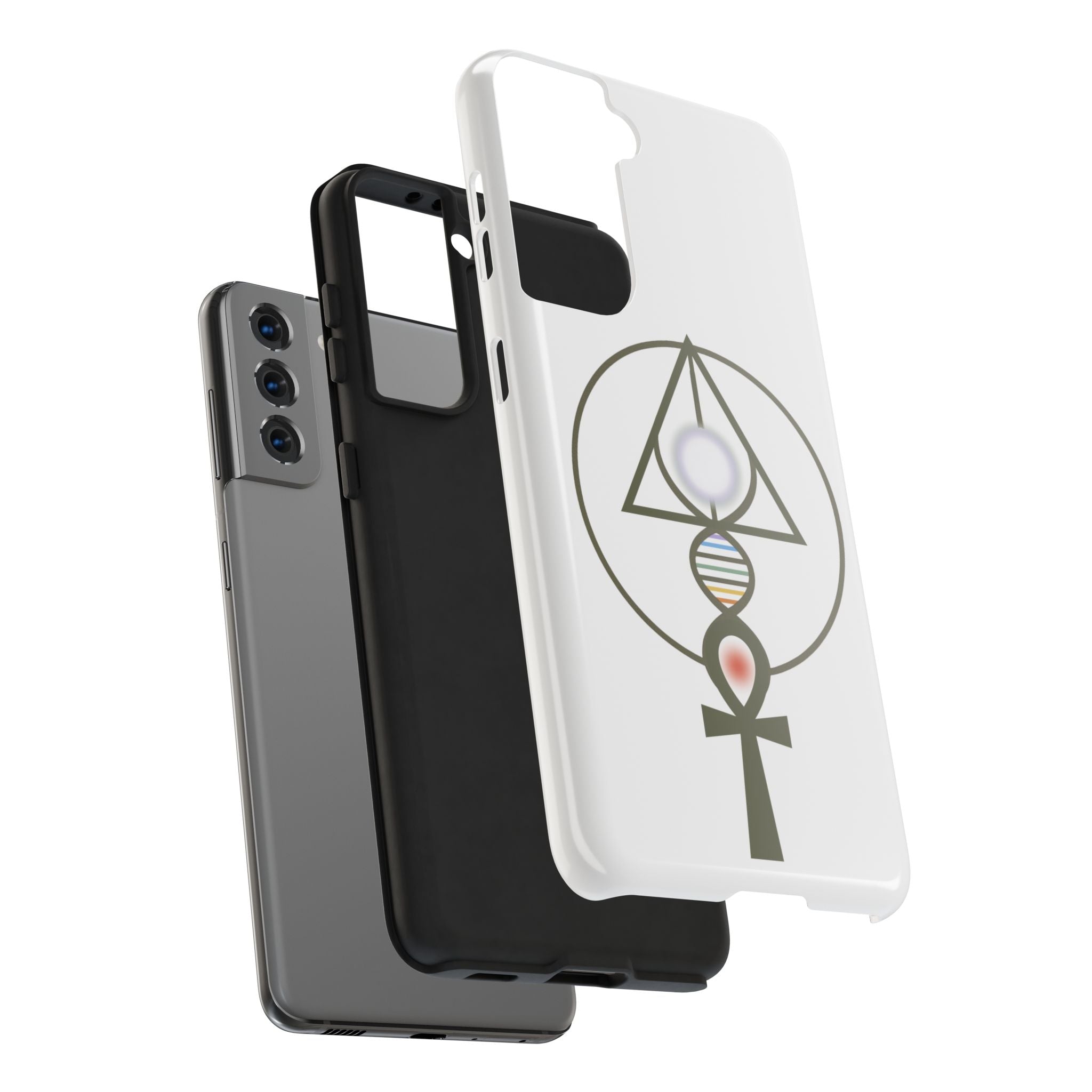 Binary Light Code Logo Phone Cover - Activated Apparel