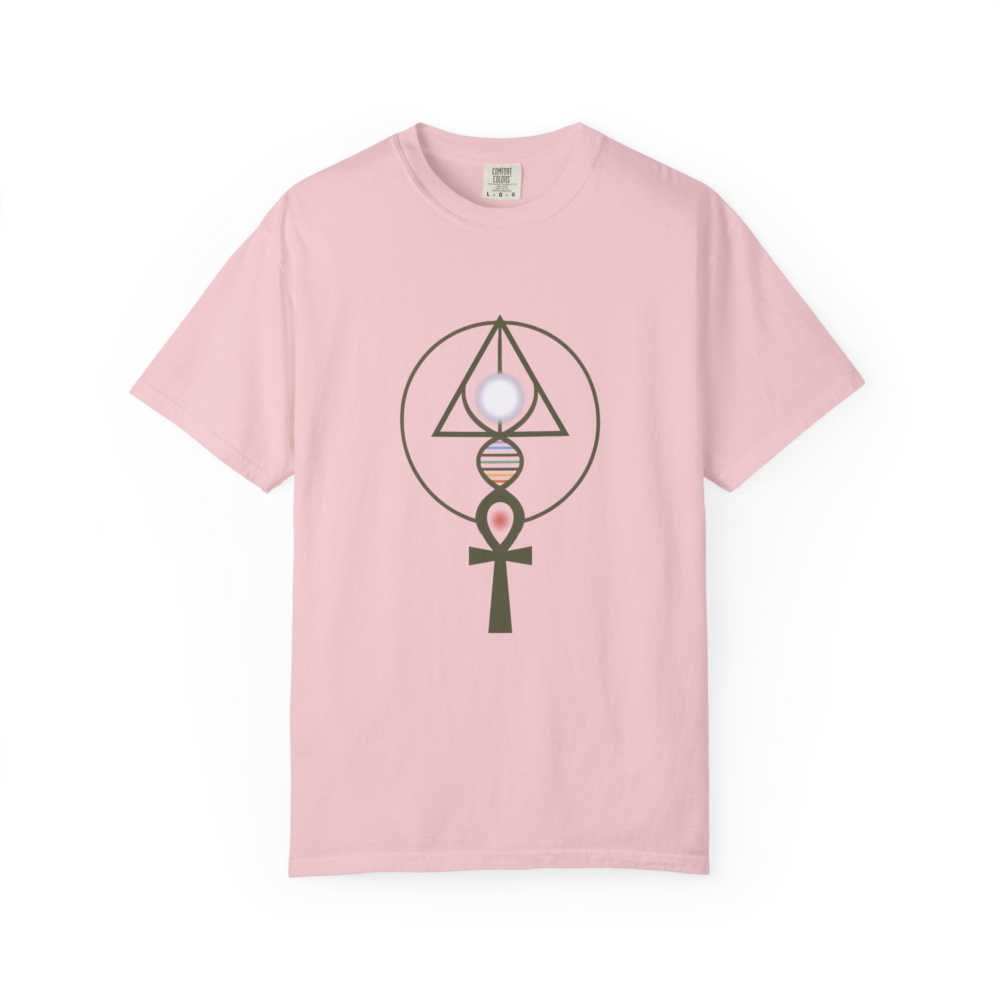 Binary Light Codes Logo T-shirt | Sacred Geometry Alchemy Spiritual Tee