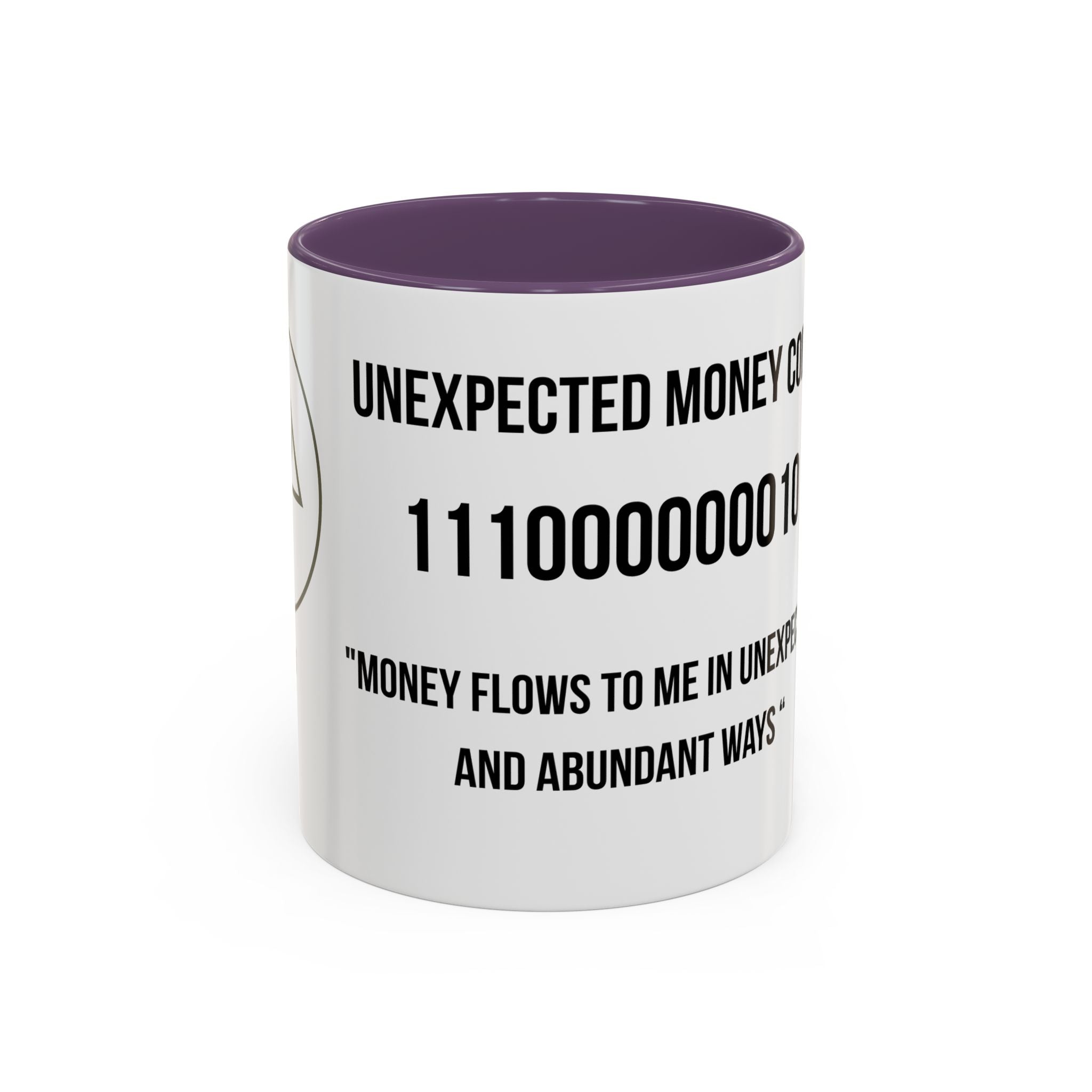 Affirmation Mug – "Unexpected Money Code" Coffee Cup