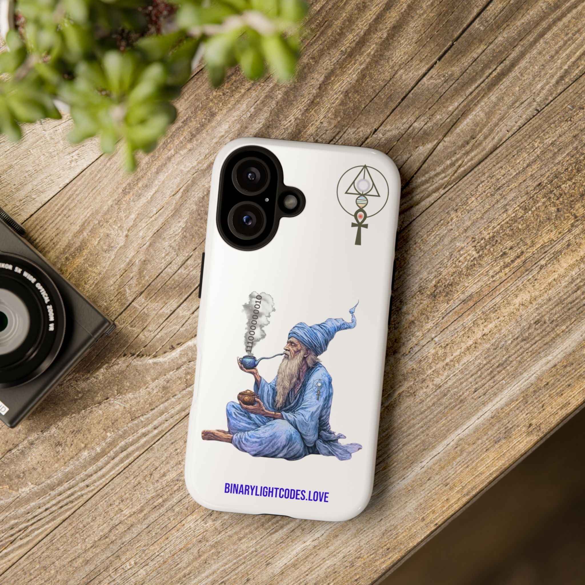 Binary Wizard Phone Case - Legacy Key in Smoke