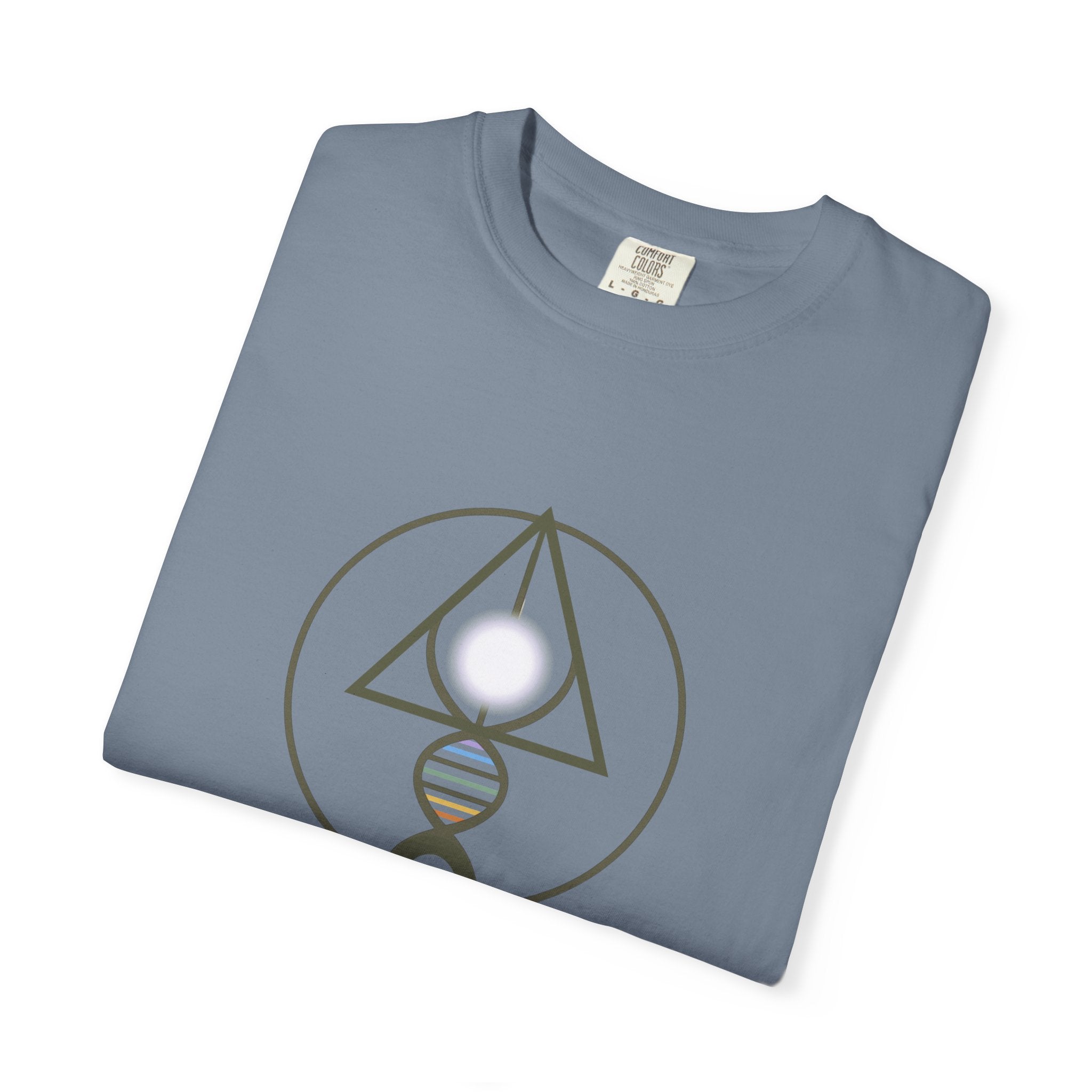 Binary Light Codes Logo T-shirt | Sacred Geometry Alchemy Spiritual Tee
