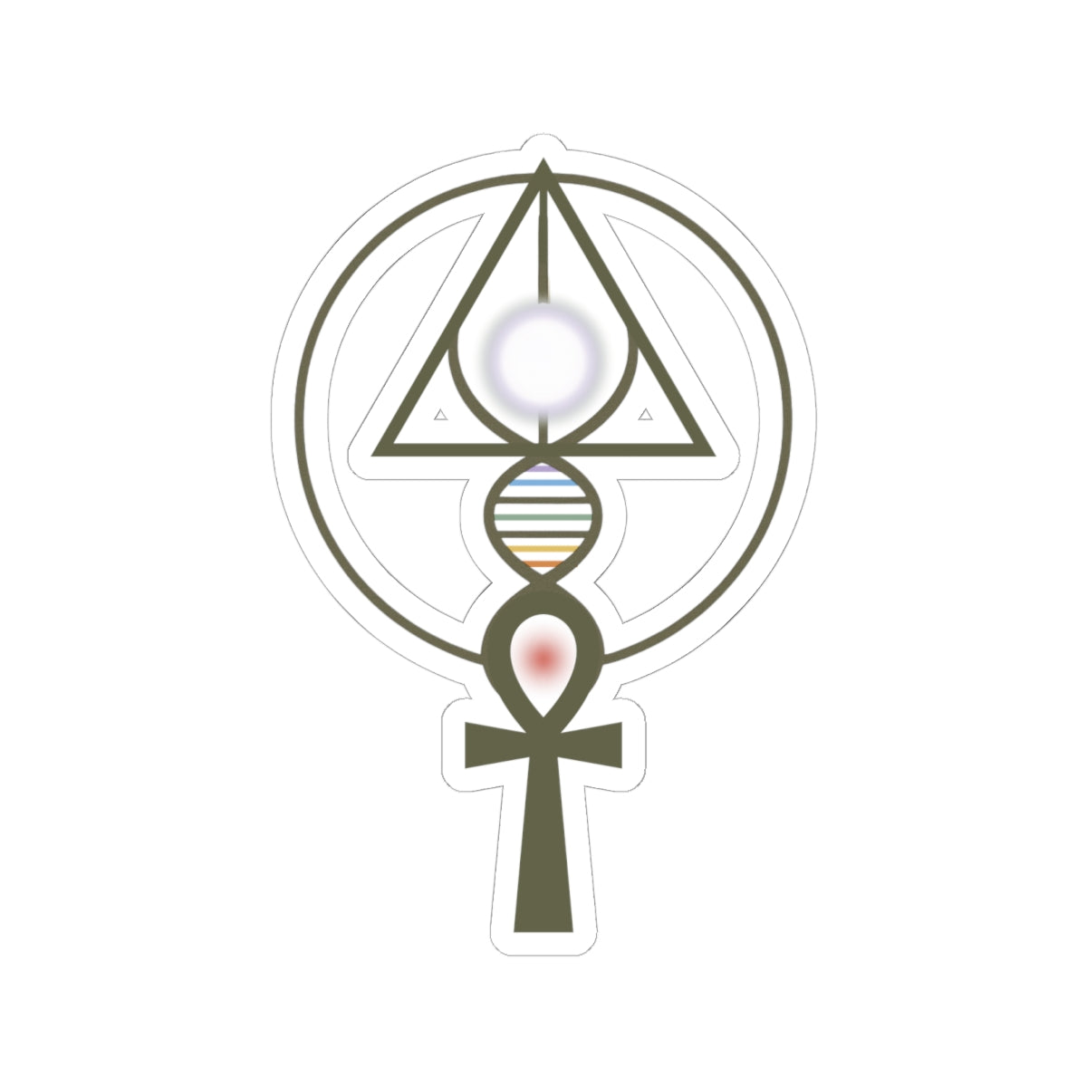 Binary Light Codes Logo Sticker