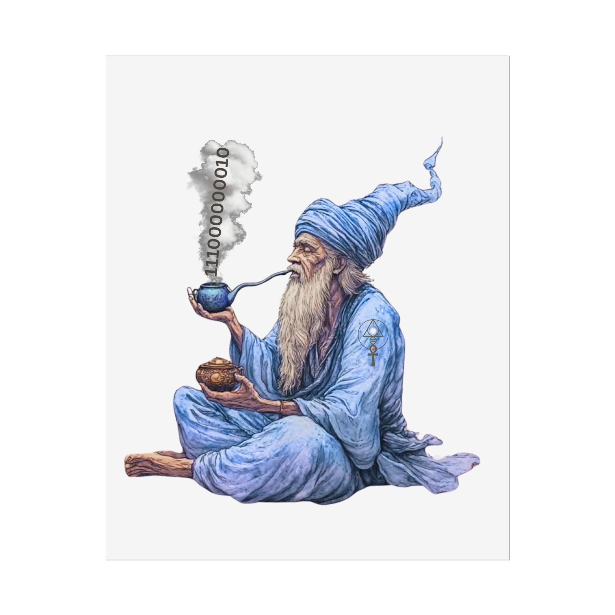Wizard Getting Activated by the Legacy Key - Rolled Art Print