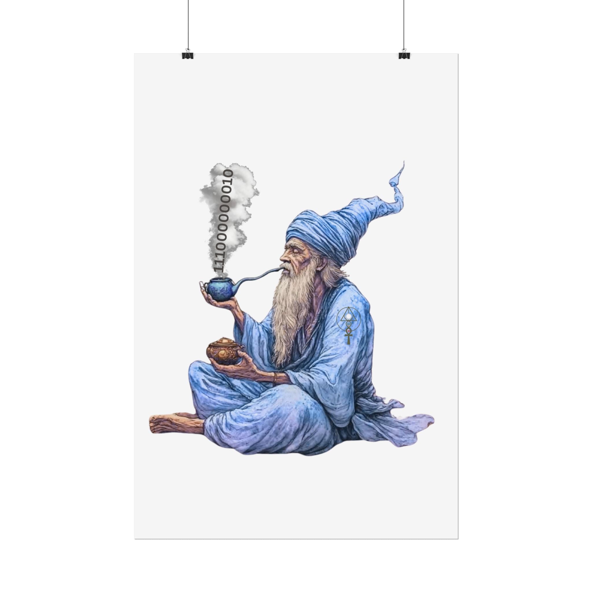 Wizard Getting Activated by the Legacy Key - Rolled Art Print