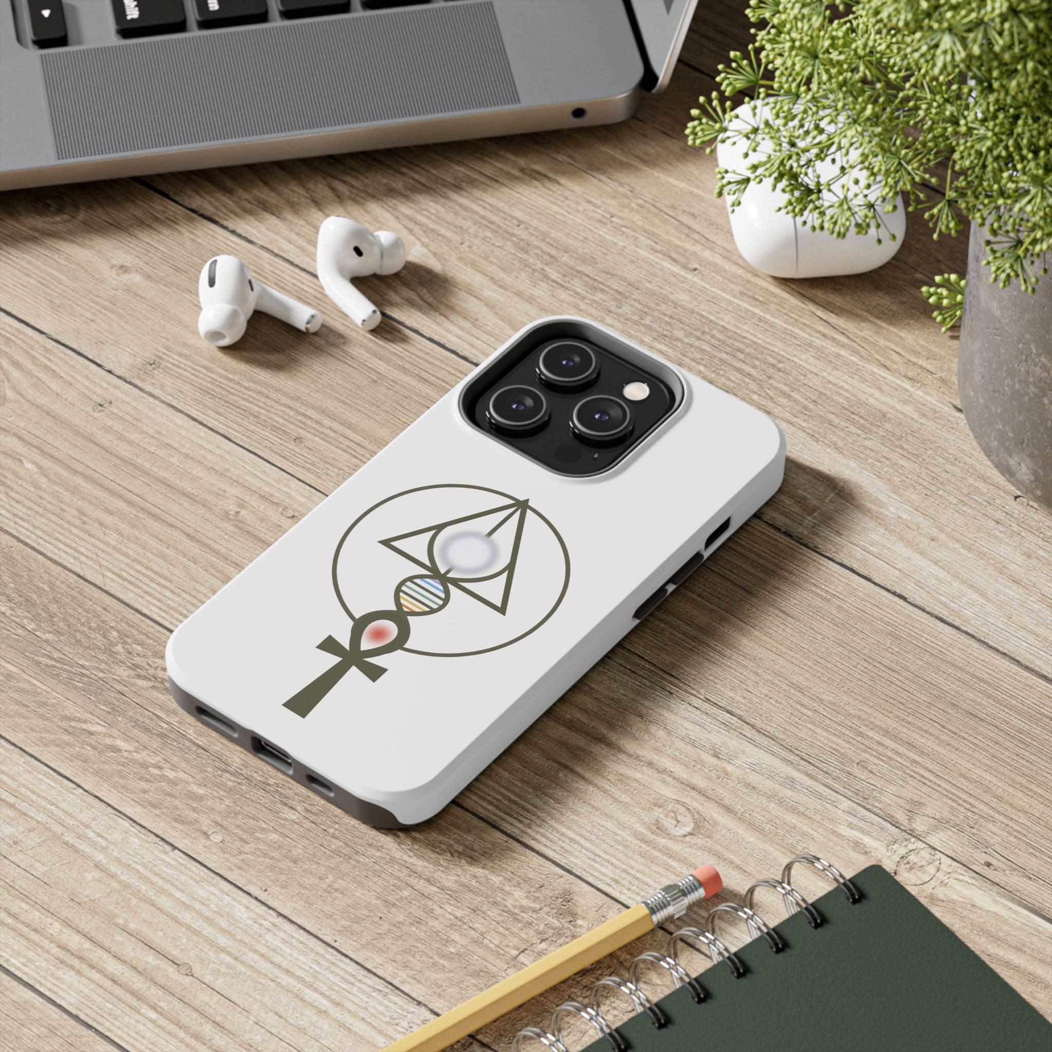 Binary Light Code Logo Phone Cover - Activated Apparel