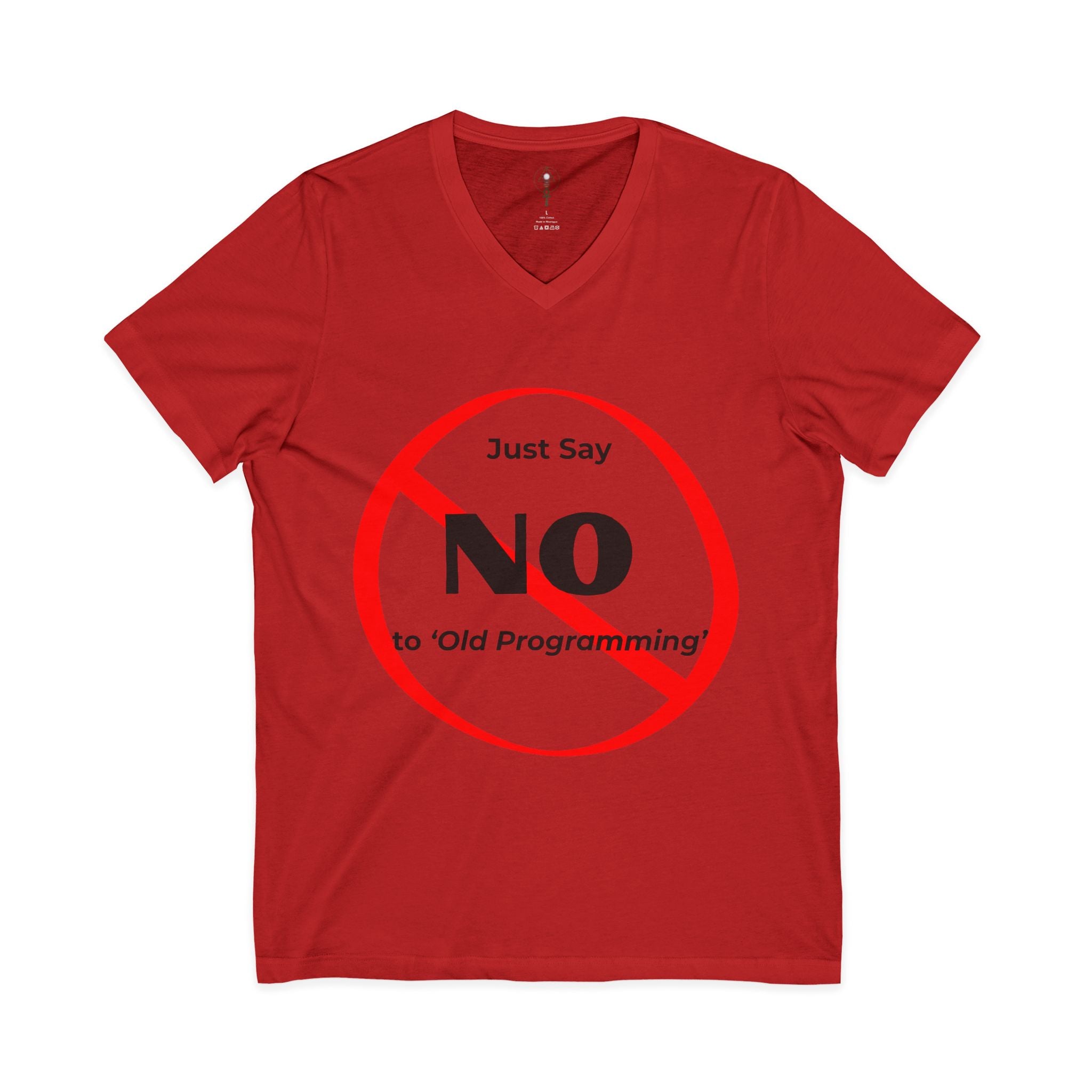 Say No to Old Programming V-Neck Tee Shirt
