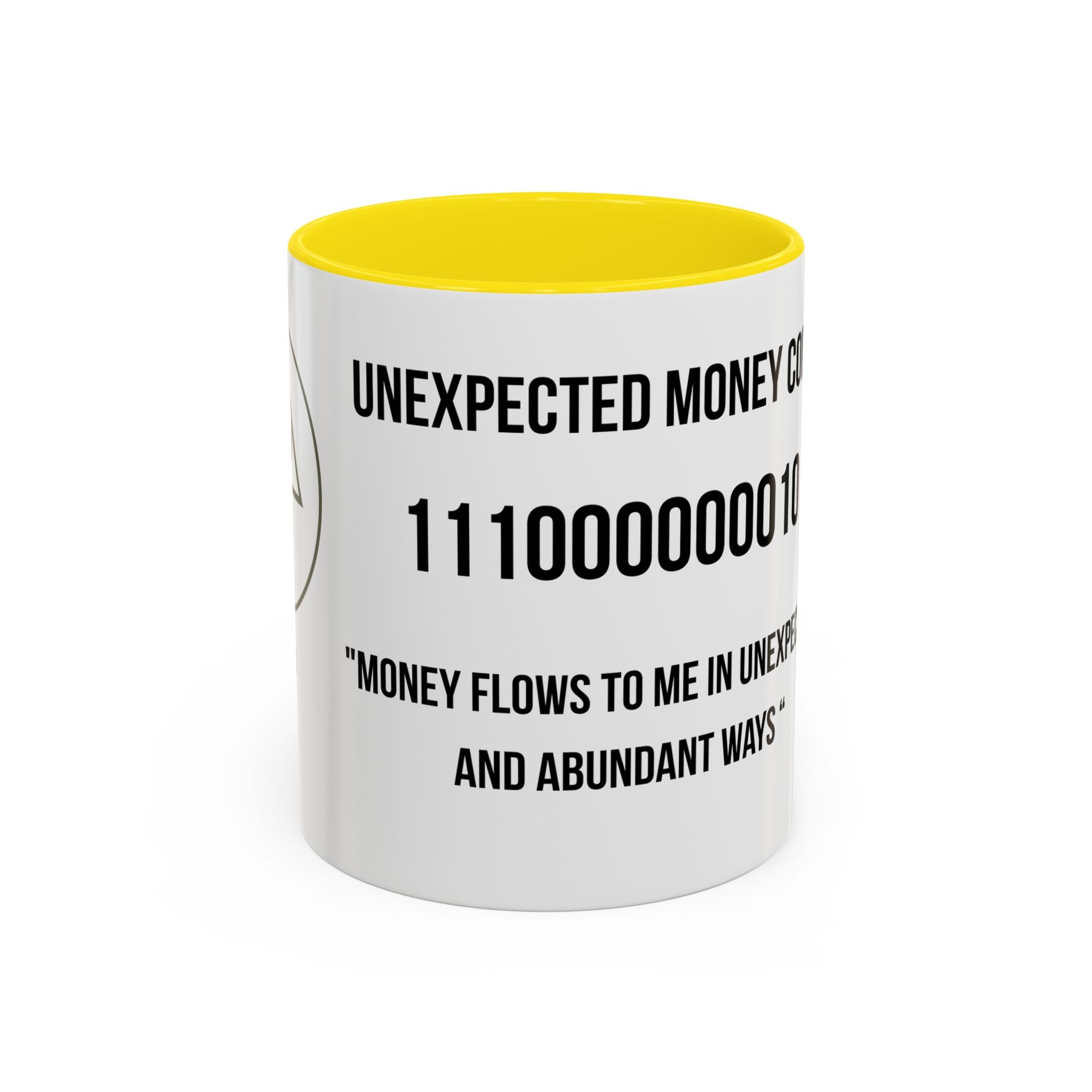 Affirmation Mug – "Unexpected Money Code" Coffee Cup