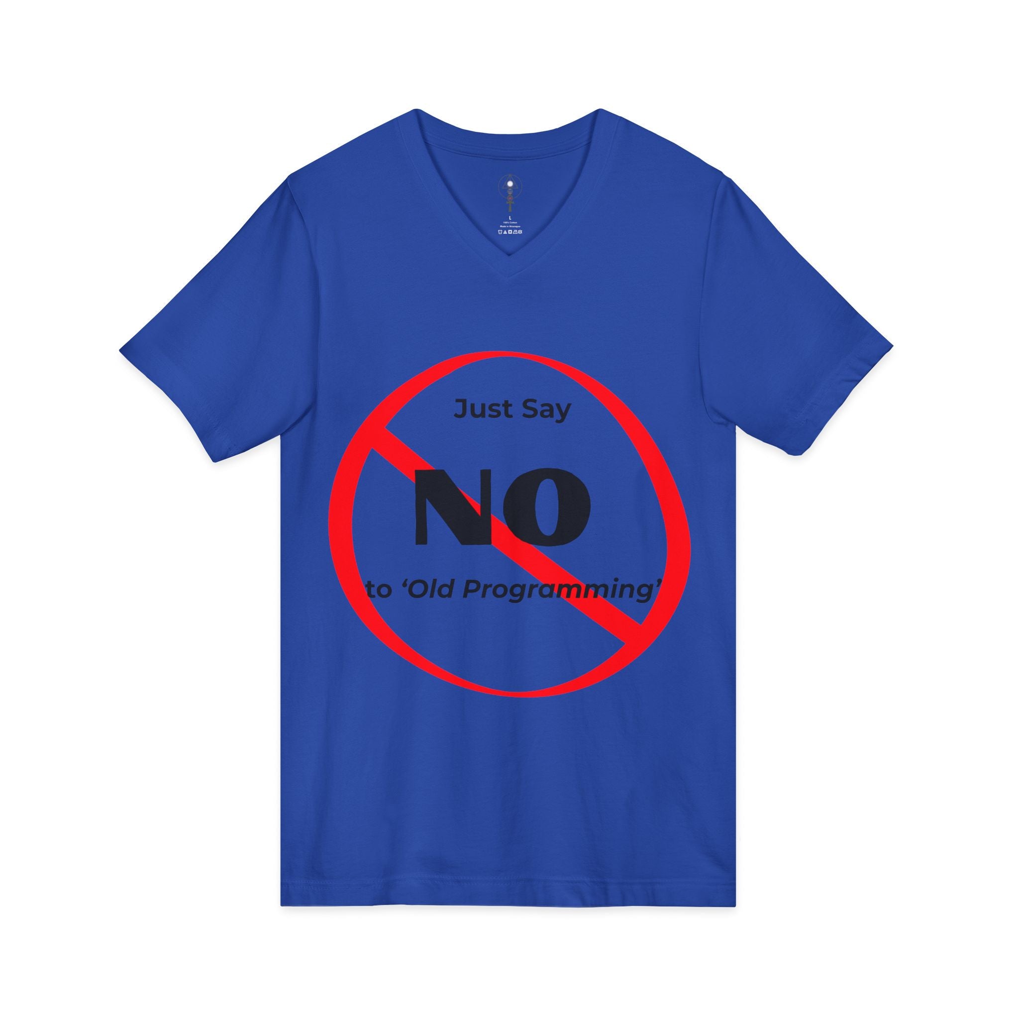 Say No to Old Programming V-Neck Tee Shirt