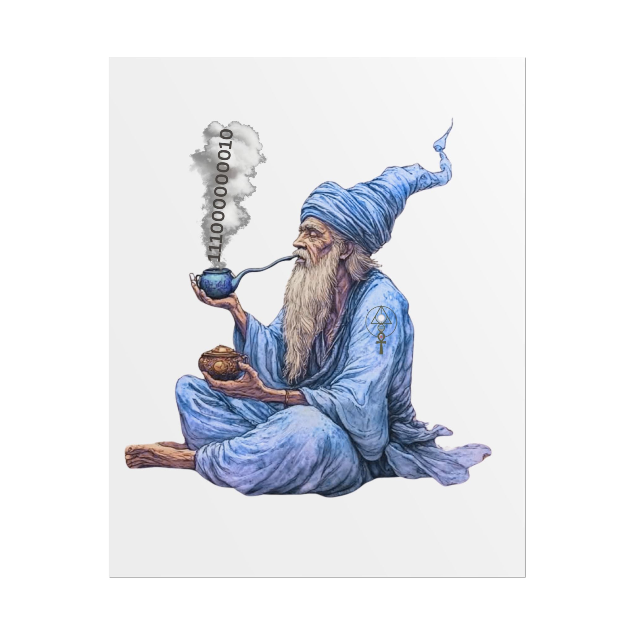 Wizard Getting Activated by the Legacy Key - Rolled Art Print