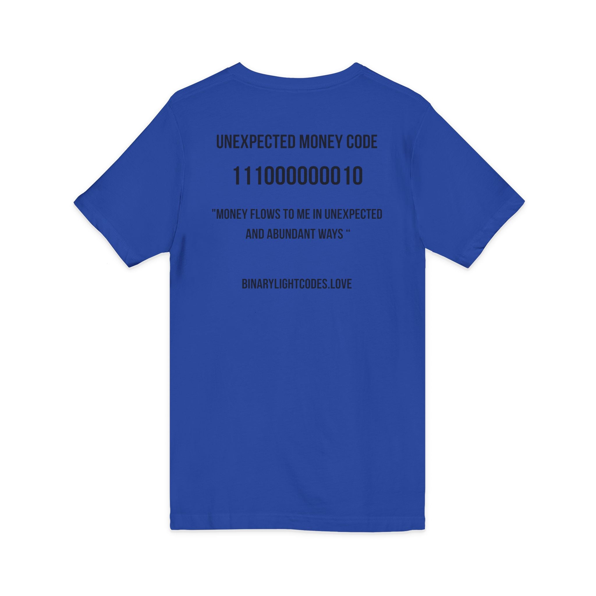 Money Manifestation V-Neck Tee - "Unexpected Money Code"