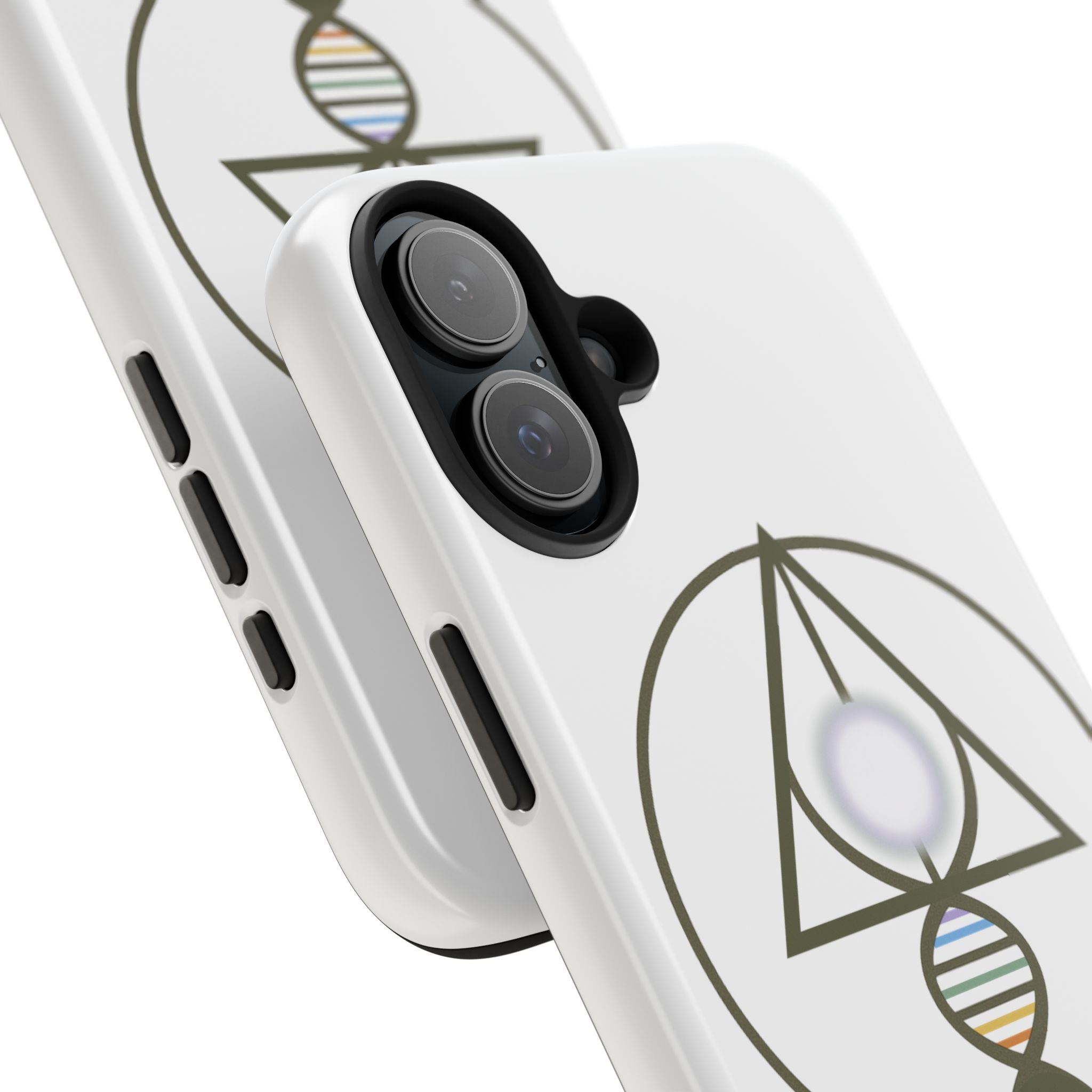 Binary Light Code Logo Phone Cover - Activated Apparel