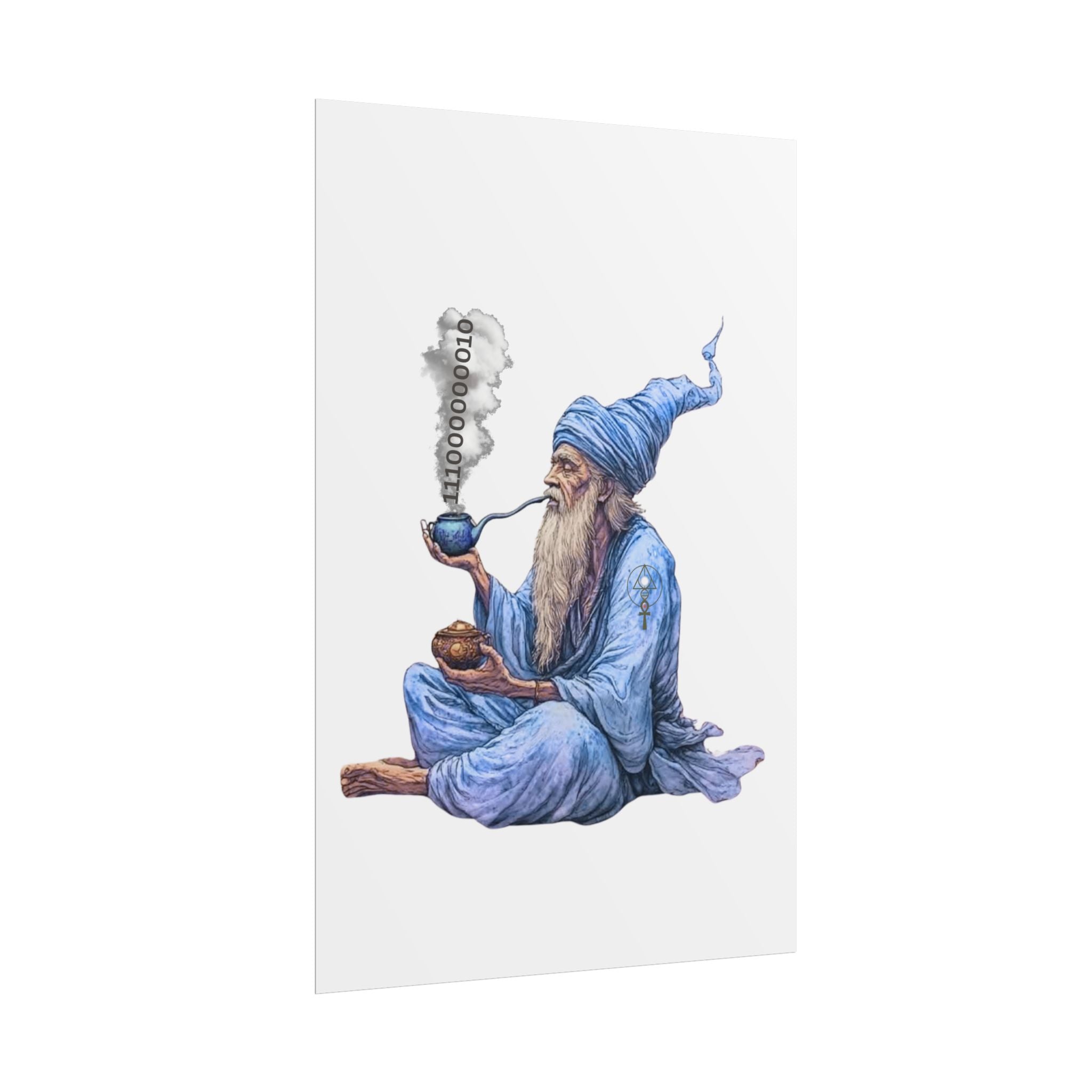 Wizard Getting Activated by the Legacy Key - Rolled Art Print