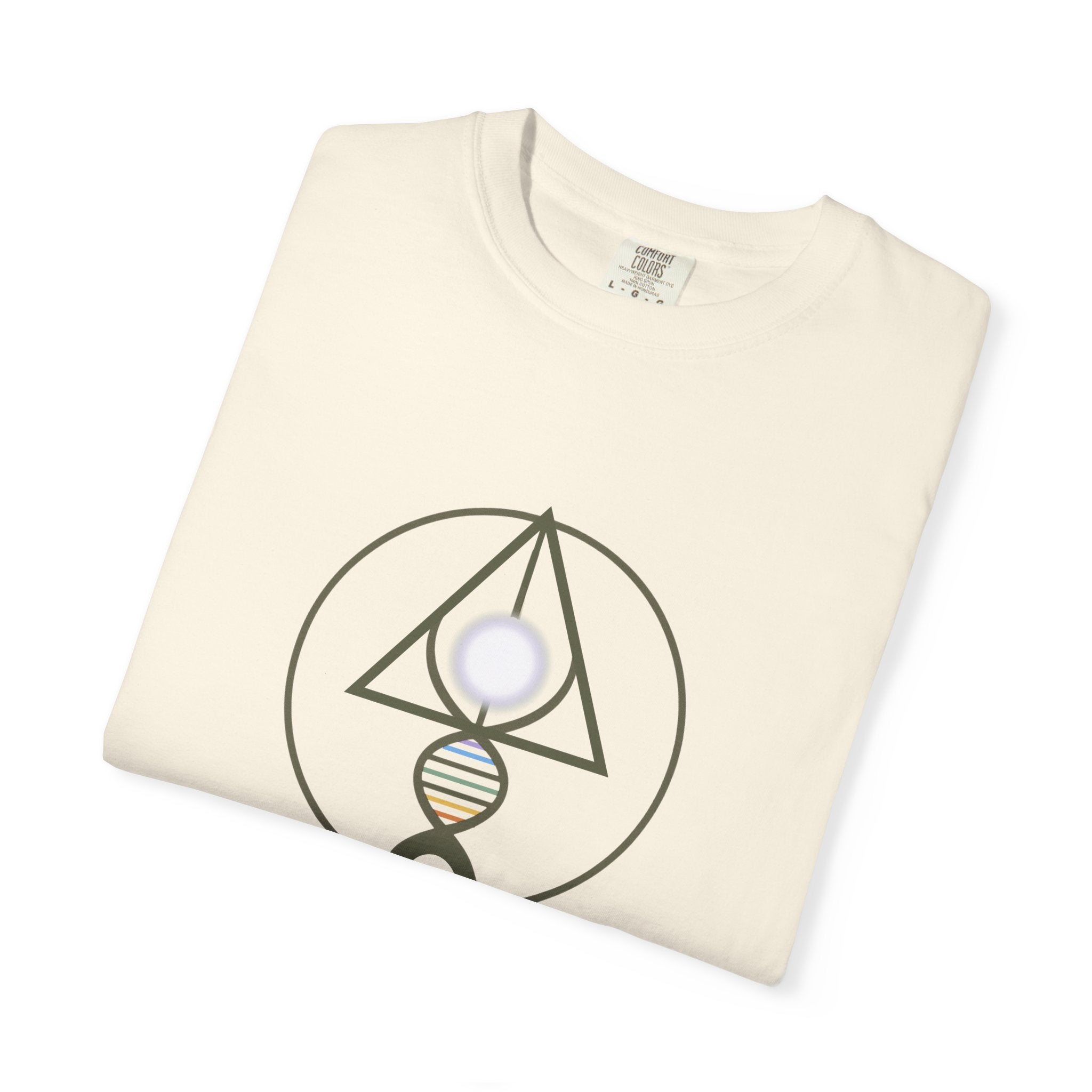 Binary Light Codes Logo T-shirt | Sacred Geometry Alchemy Spiritual Tee