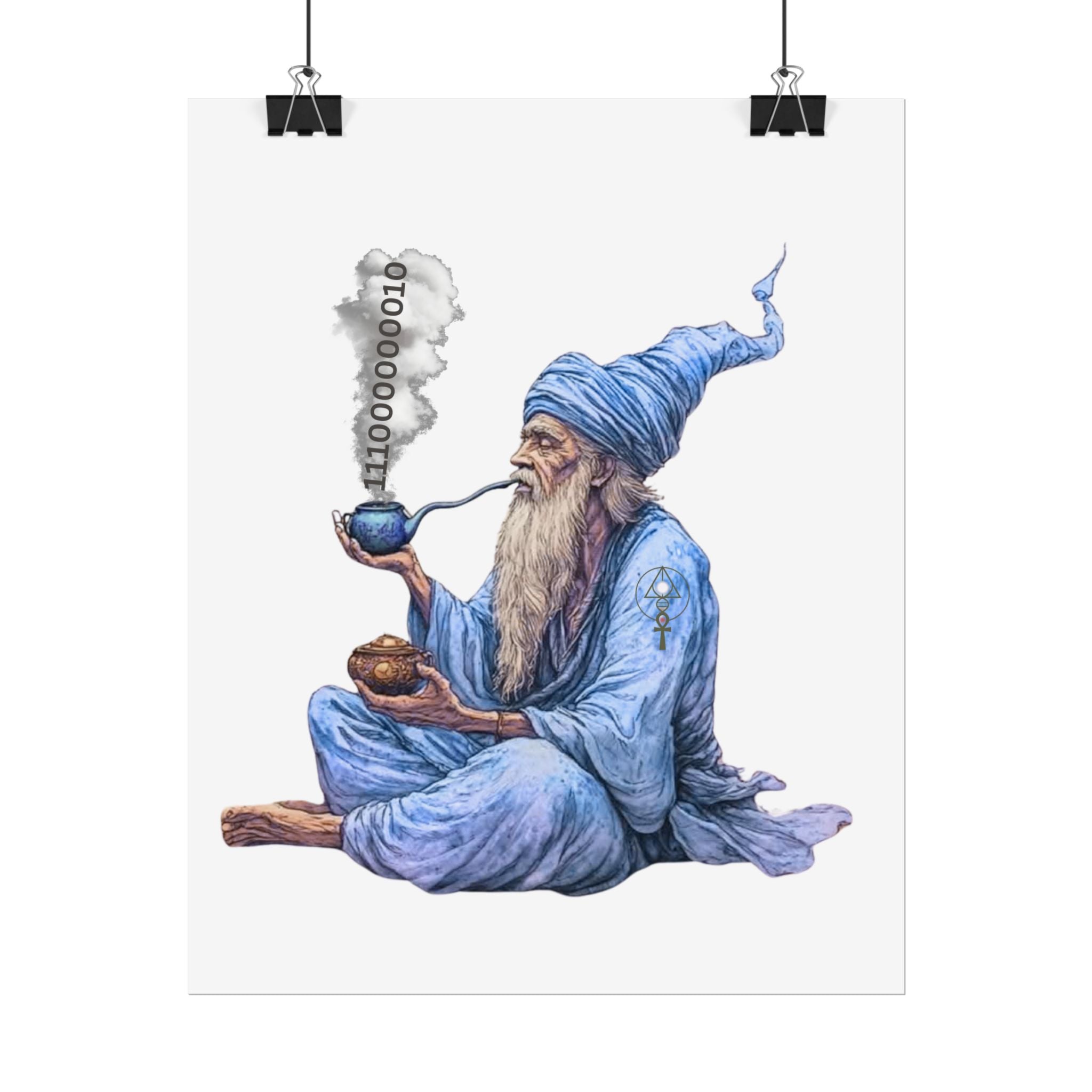 Wizard Getting Activated by the Legacy Key - Rolled Art Print