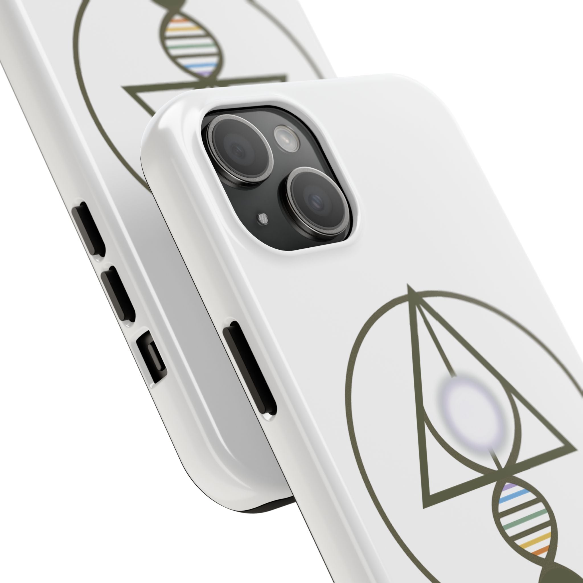 Binary Light Code Logo Phone Cover - Activated Apparel