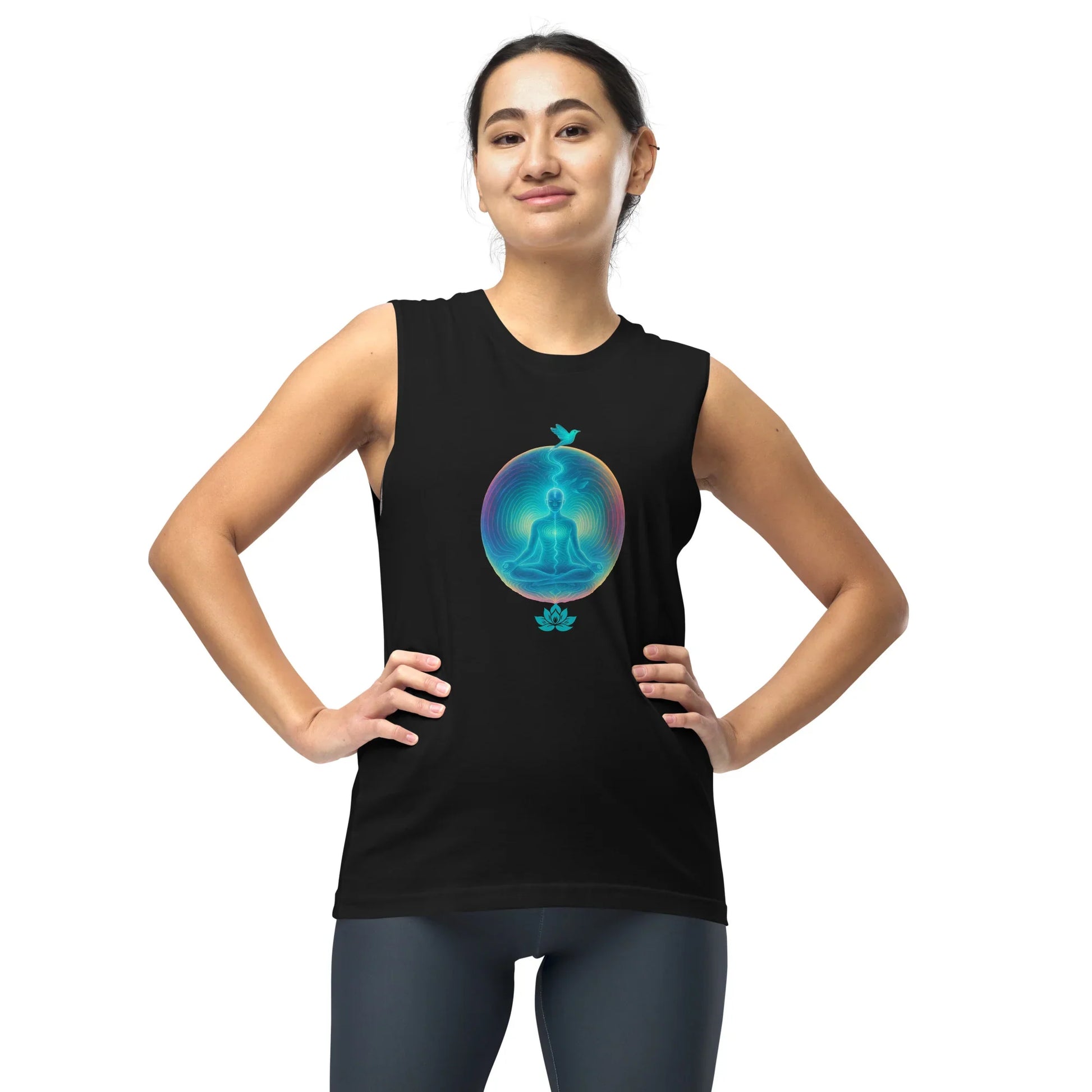 Mind Your Own Vibrations Tank Top - Binary Light Codes