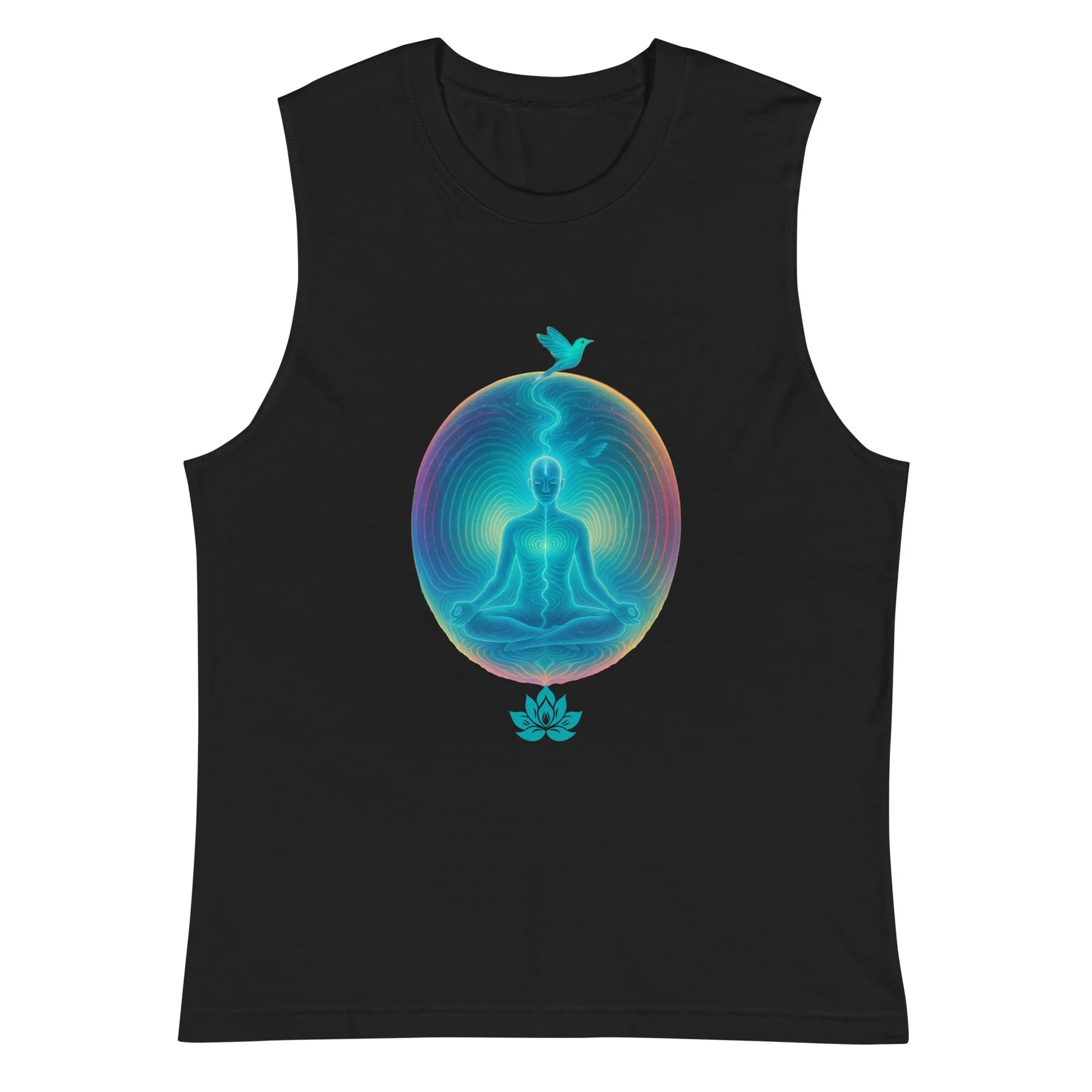 Mind Your Own Vibrations Tank Top - Binary Light Codes
