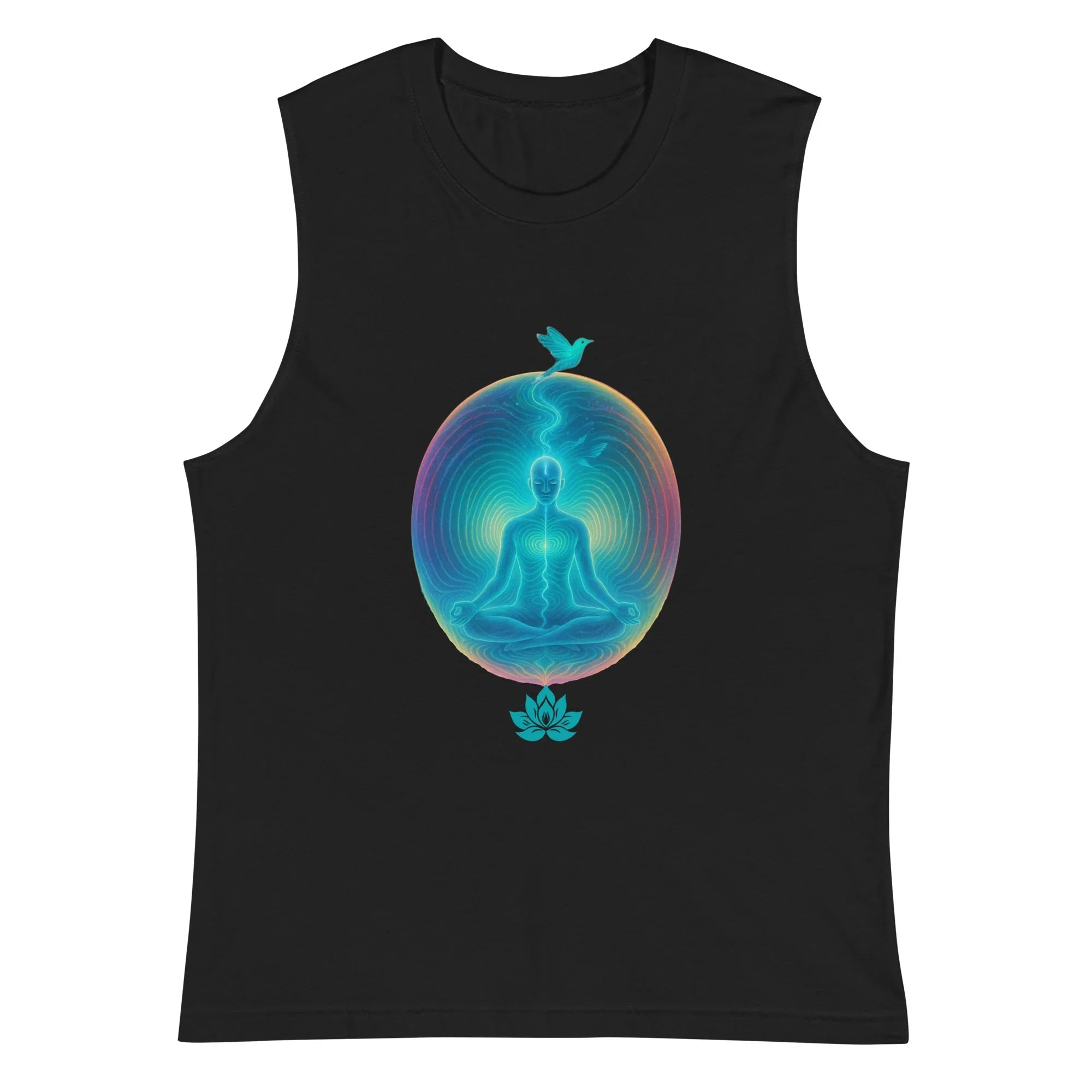 Mind Your Own Vibrations Tank Top - Binary Light Codes