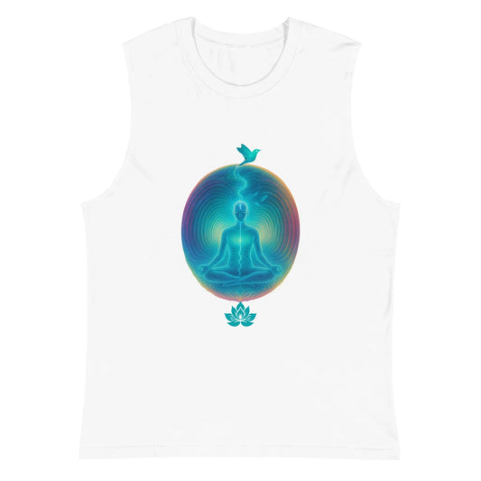 Mind Your Own Vibrations Tank Top - Binary Light Codes