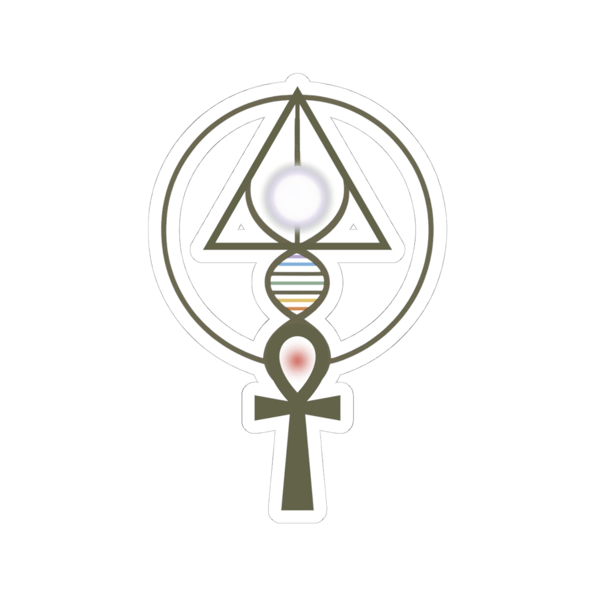 Binary Light Codes Logo Sticker