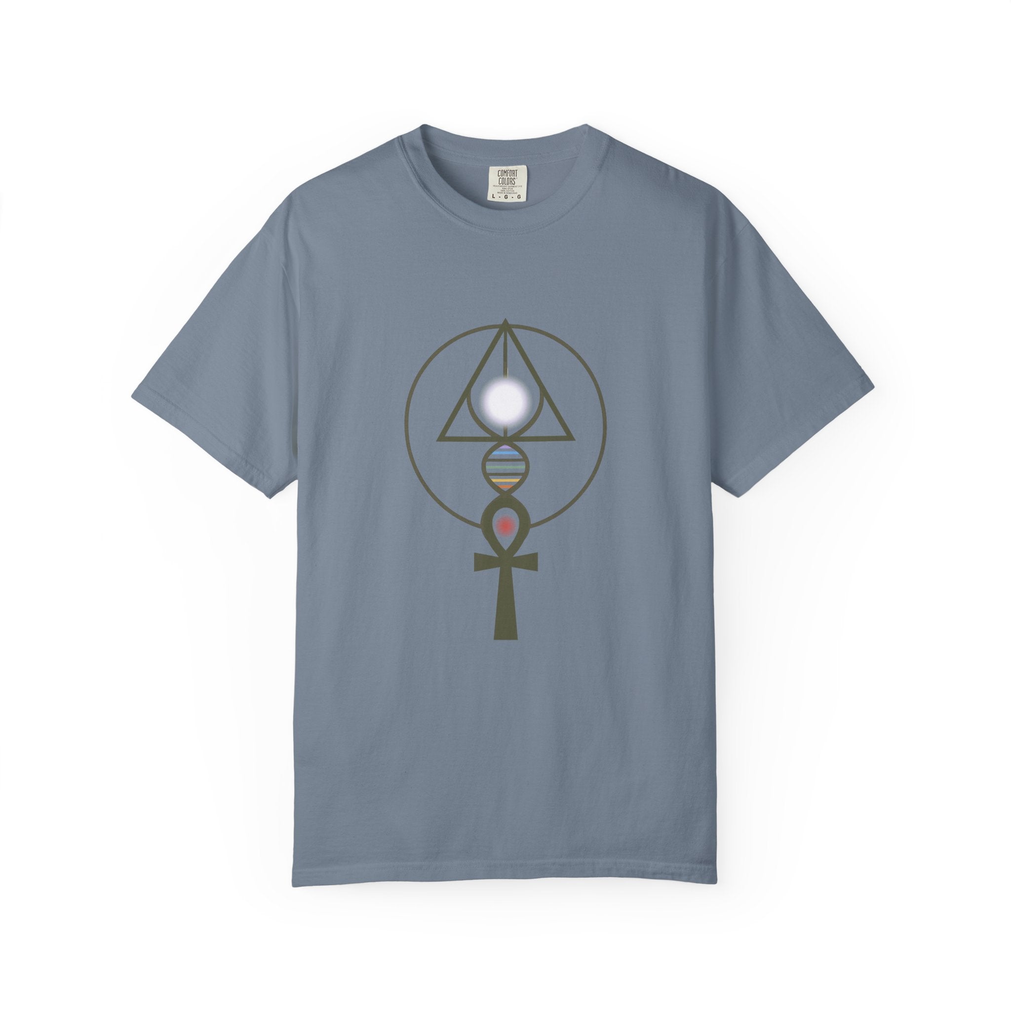 Binary Light Codes Logo T-shirt | Sacred Geometry Alchemy Spiritual Tee