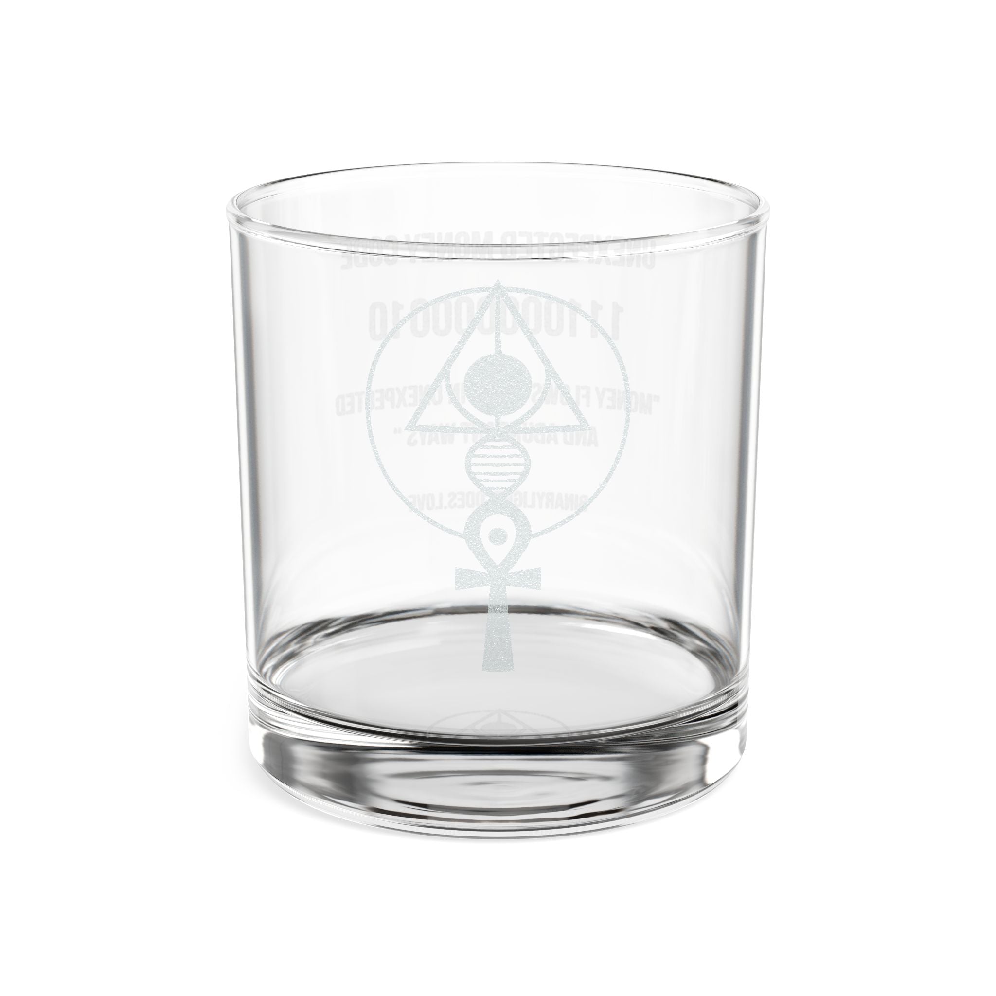 Engraved Glass 10.5oz - 'Unexpected Money Code' Legacy Key Tumbler
