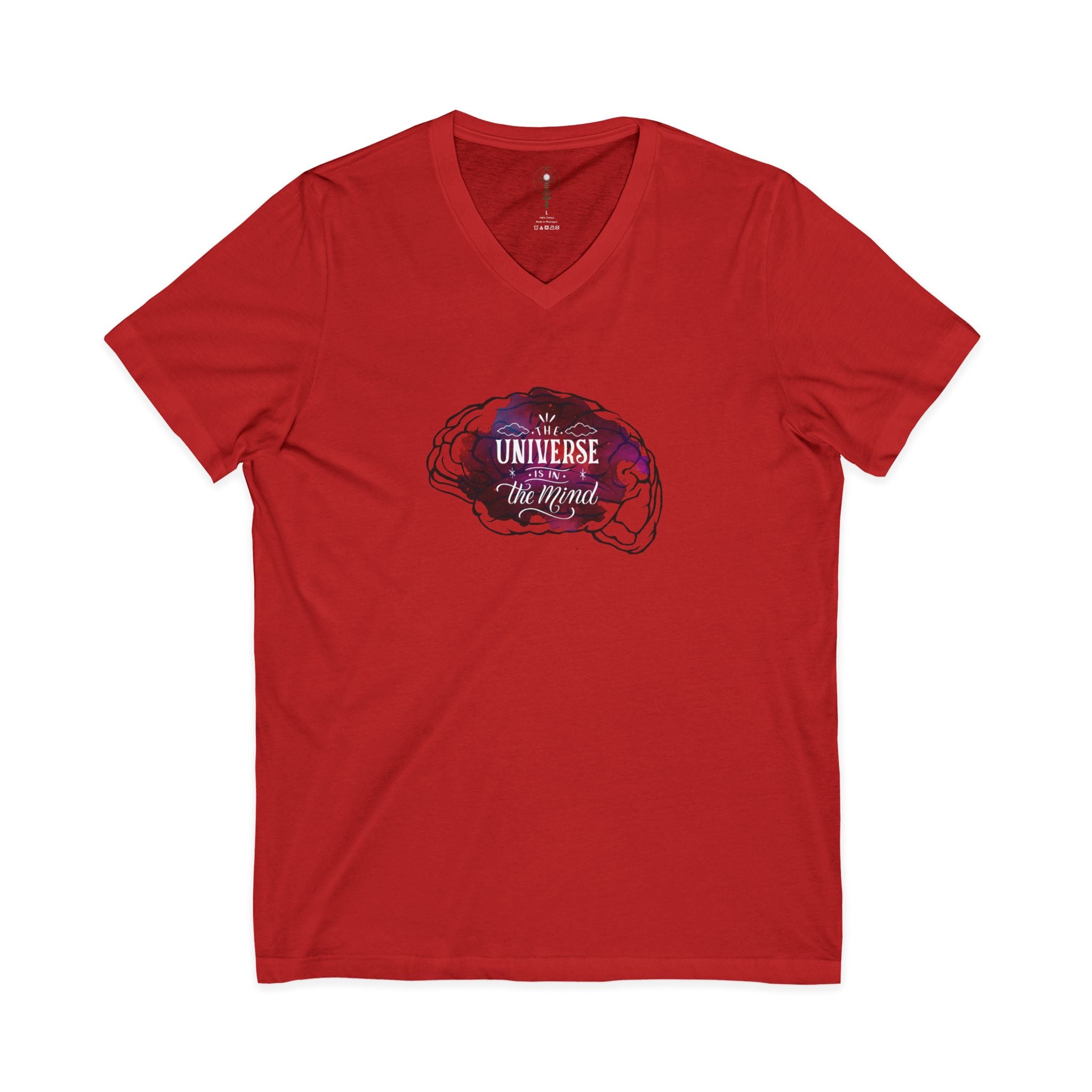 The Universe is in the Mind V-Neck Tee