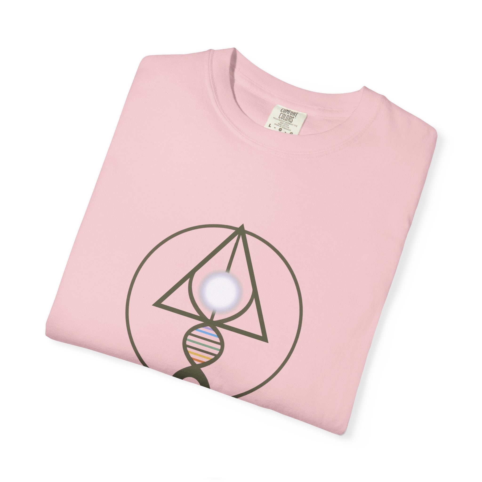 Binary Light Codes Logo T-shirt | Sacred Geometry Alchemy Spiritual Tee