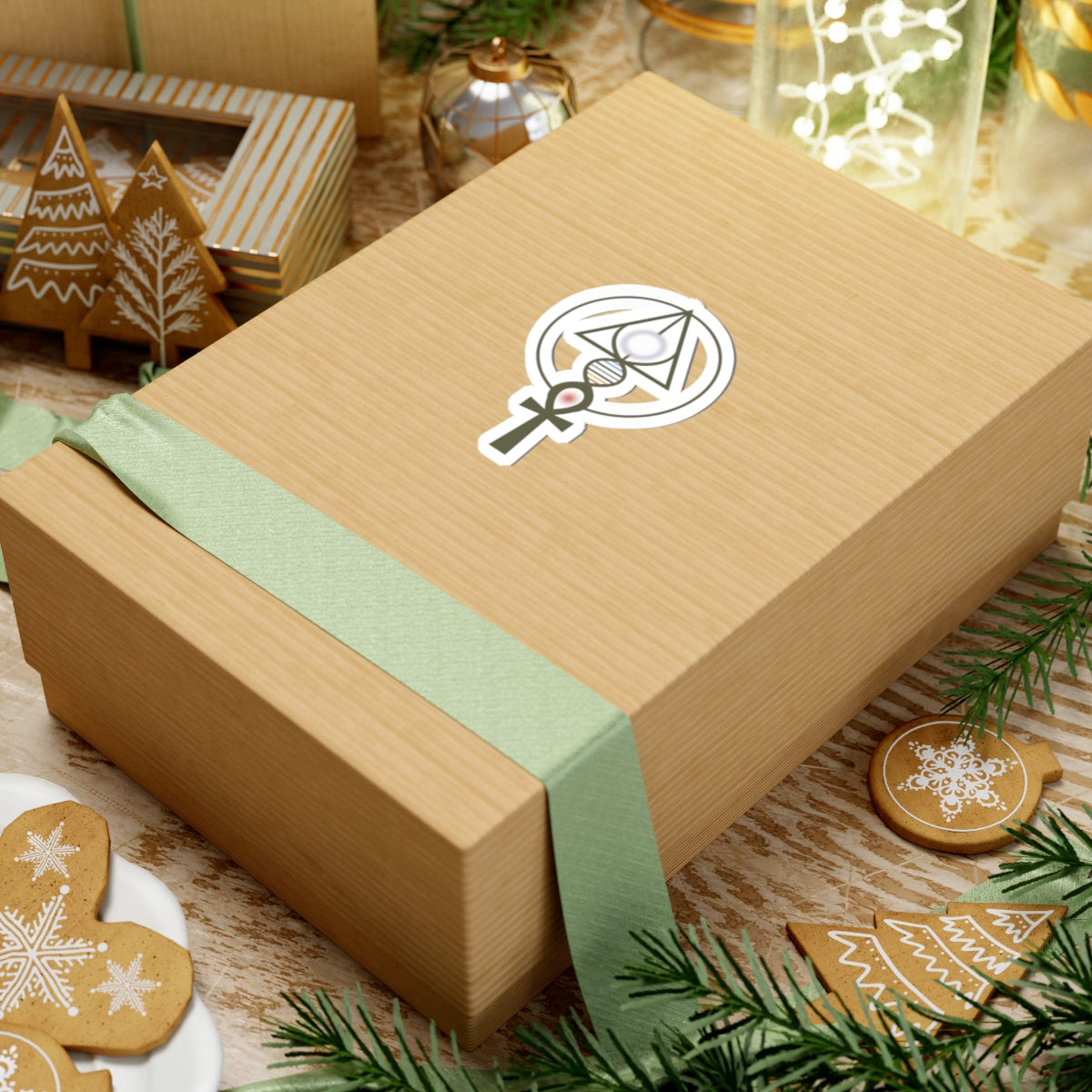 Binary Light Codes Logo Sticker