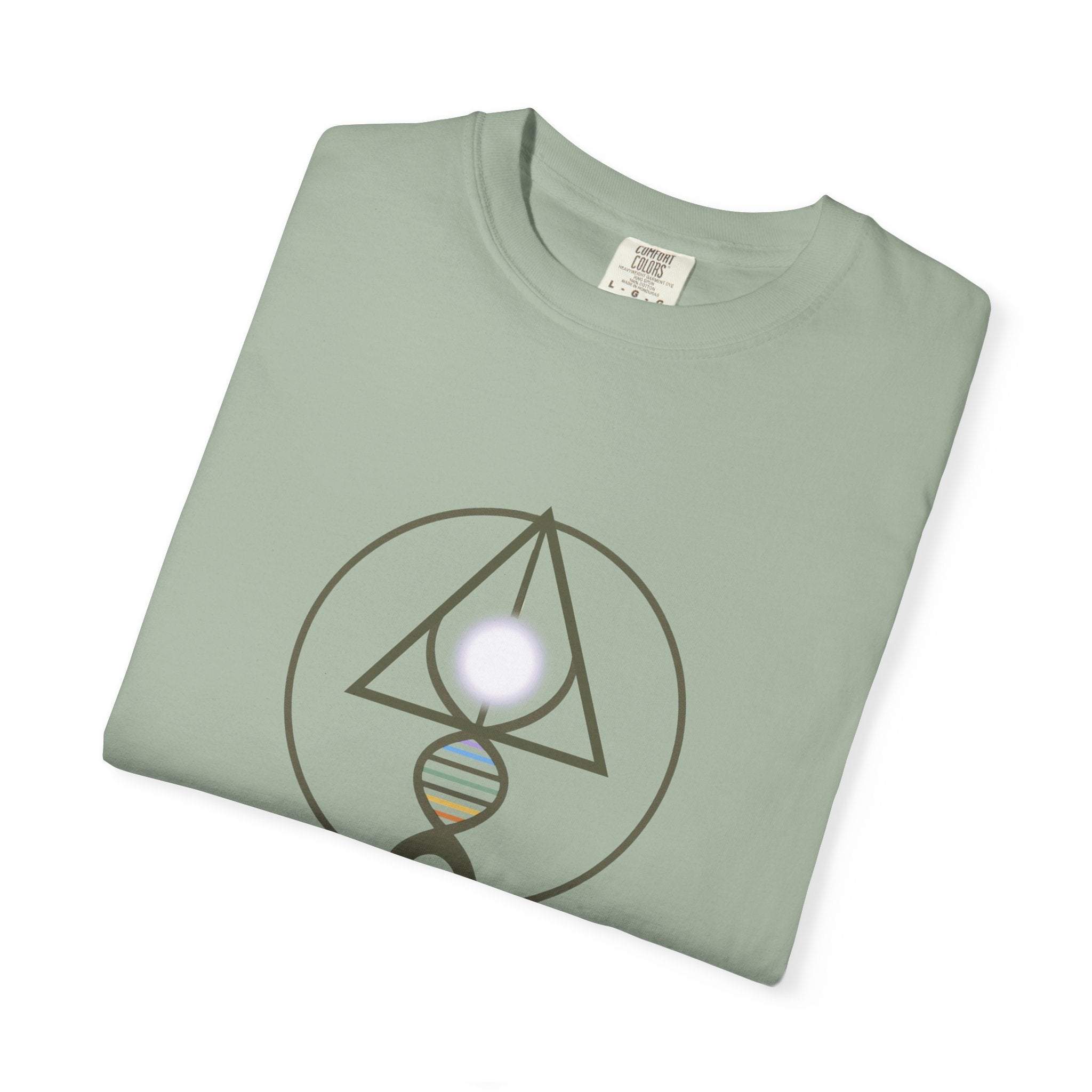 Binary Light Codes Logo T-shirt | Sacred Geometry Alchemy Spiritual Tee