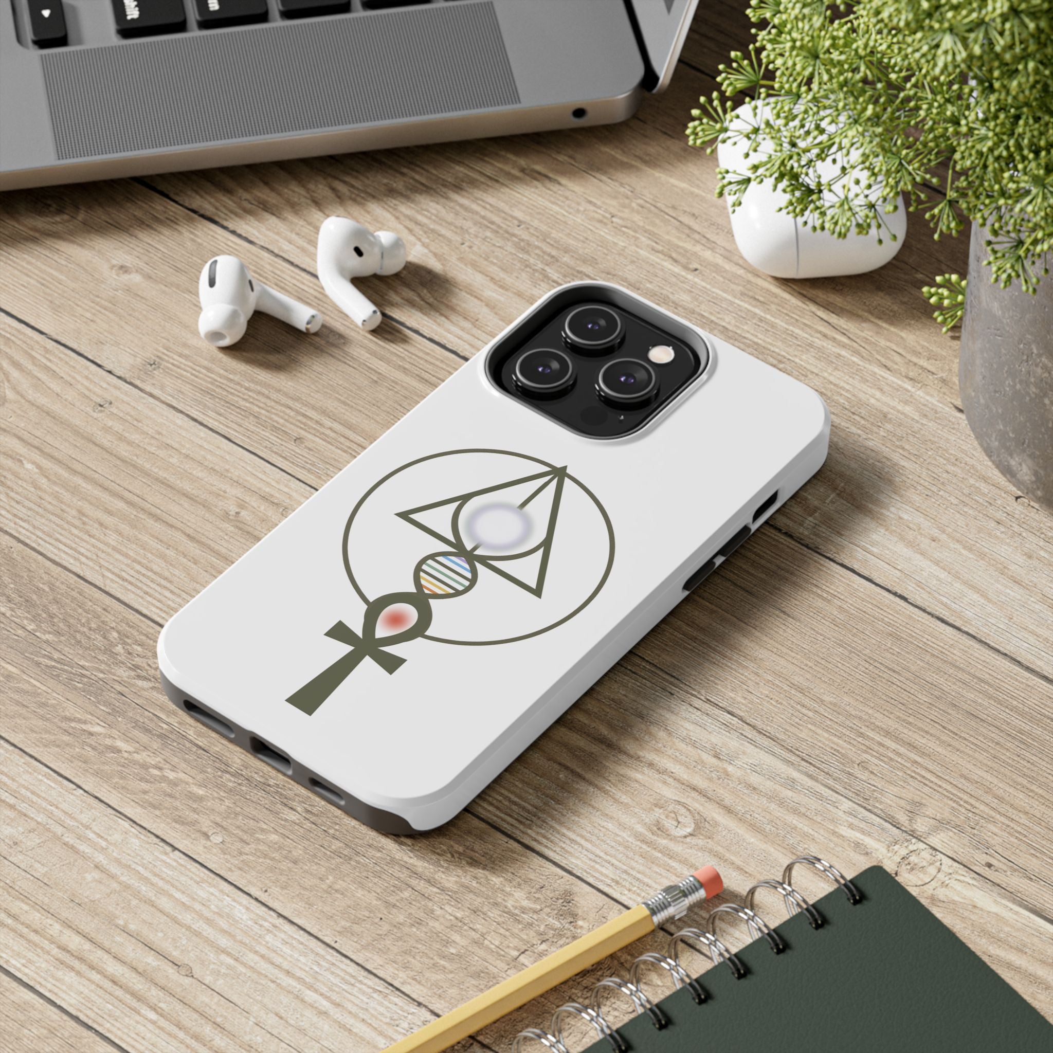 Binary Light Code Logo Phone Cover - Activated Apparel