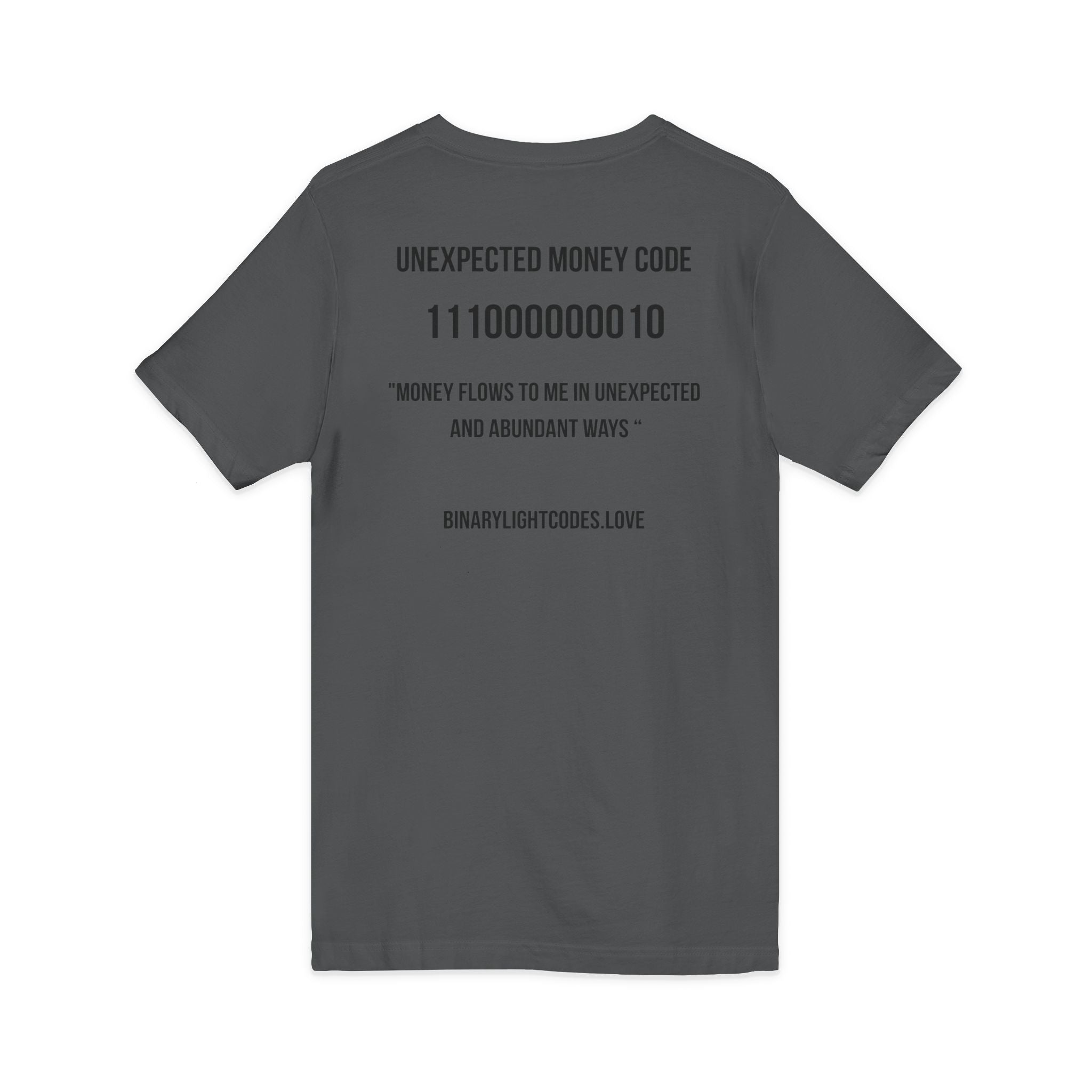 Money Manifestation V-Neck Tee - "Unexpected Money Code"