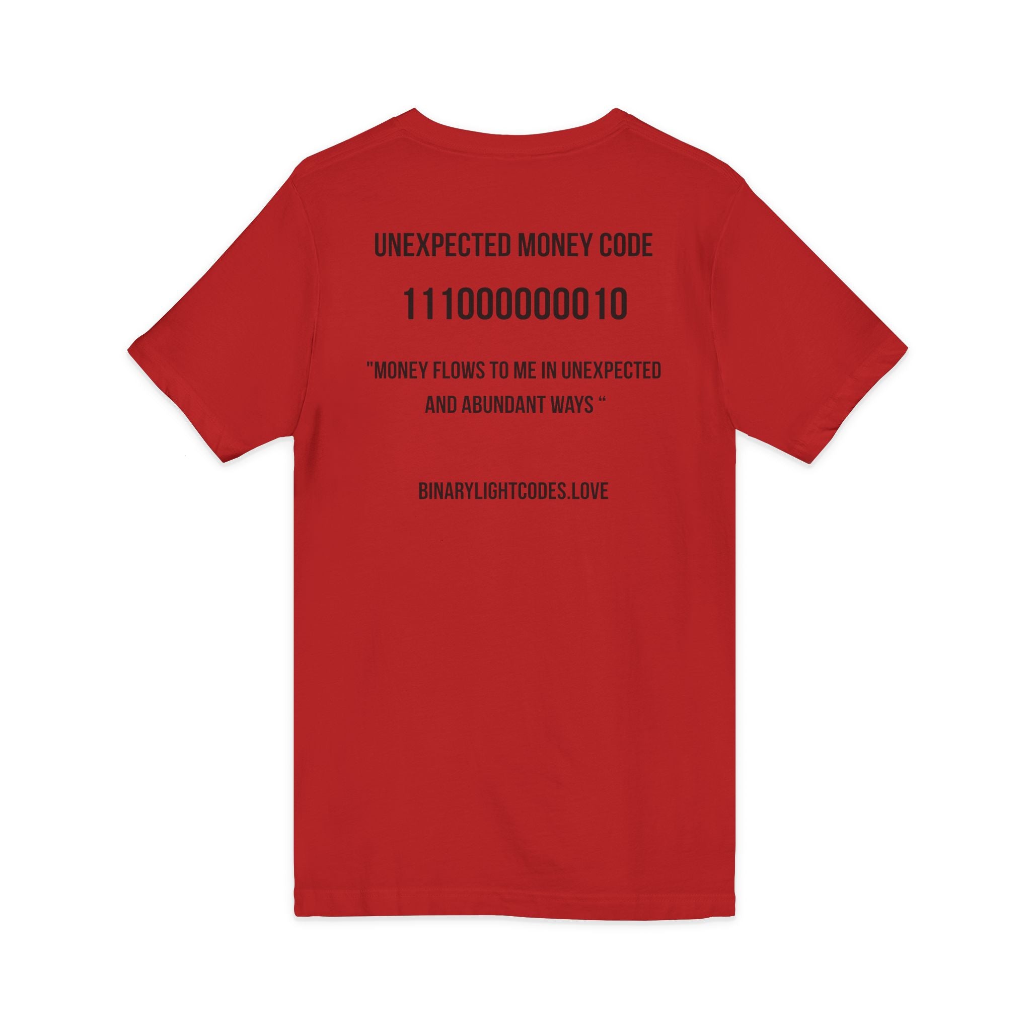 Money Manifestation V-Neck Tee - "Unexpected Money Code"