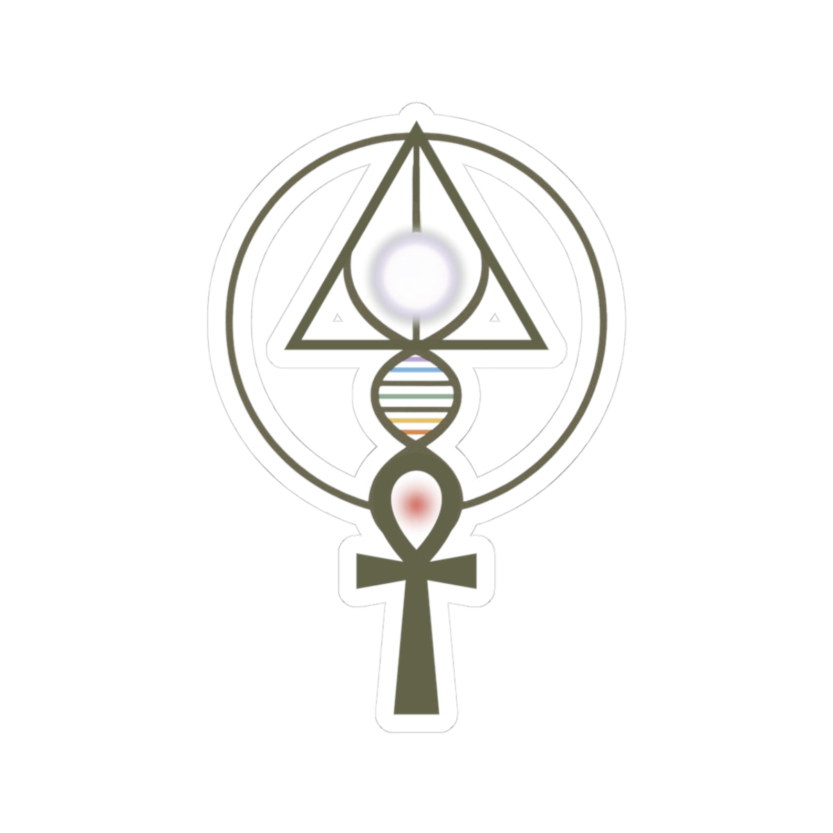 Binary Light Codes Logo Sticker