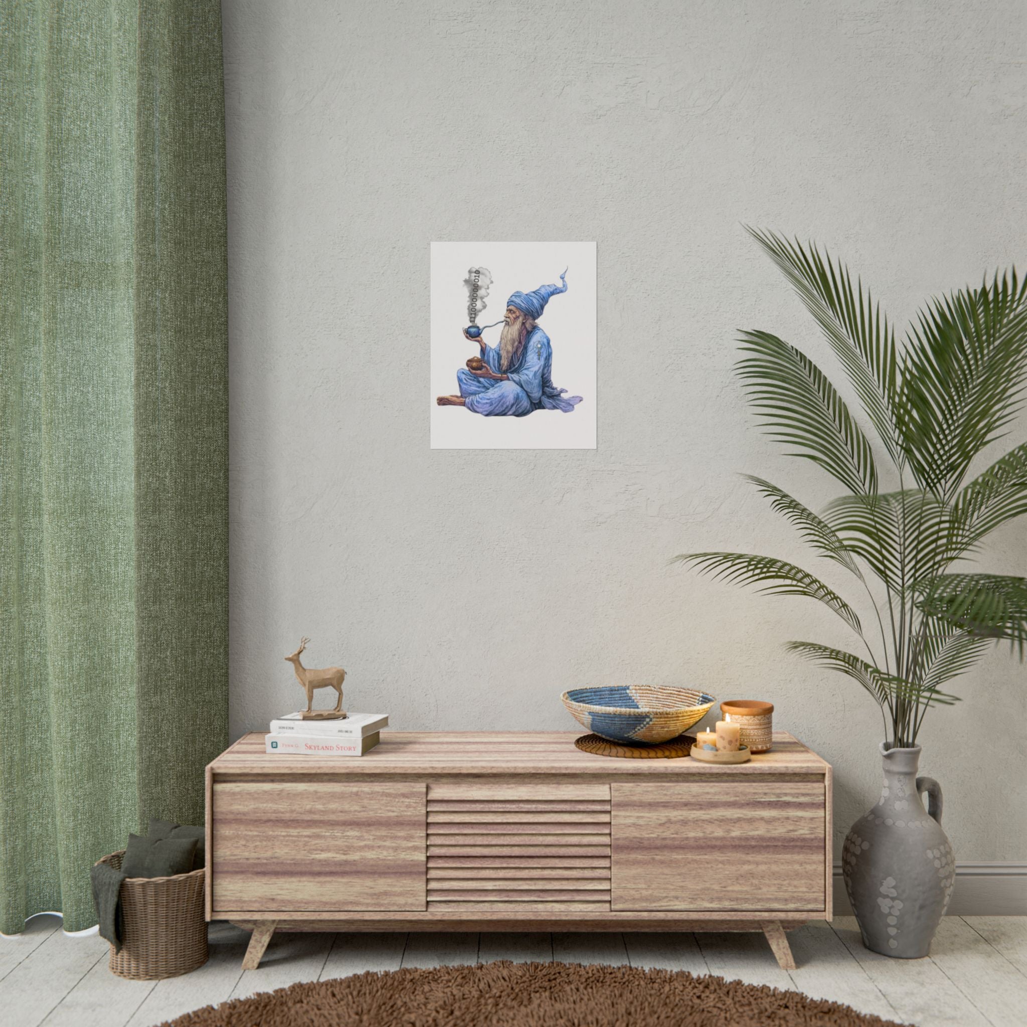 Wizard Getting Activated by the Legacy Key - Rolled Art Print