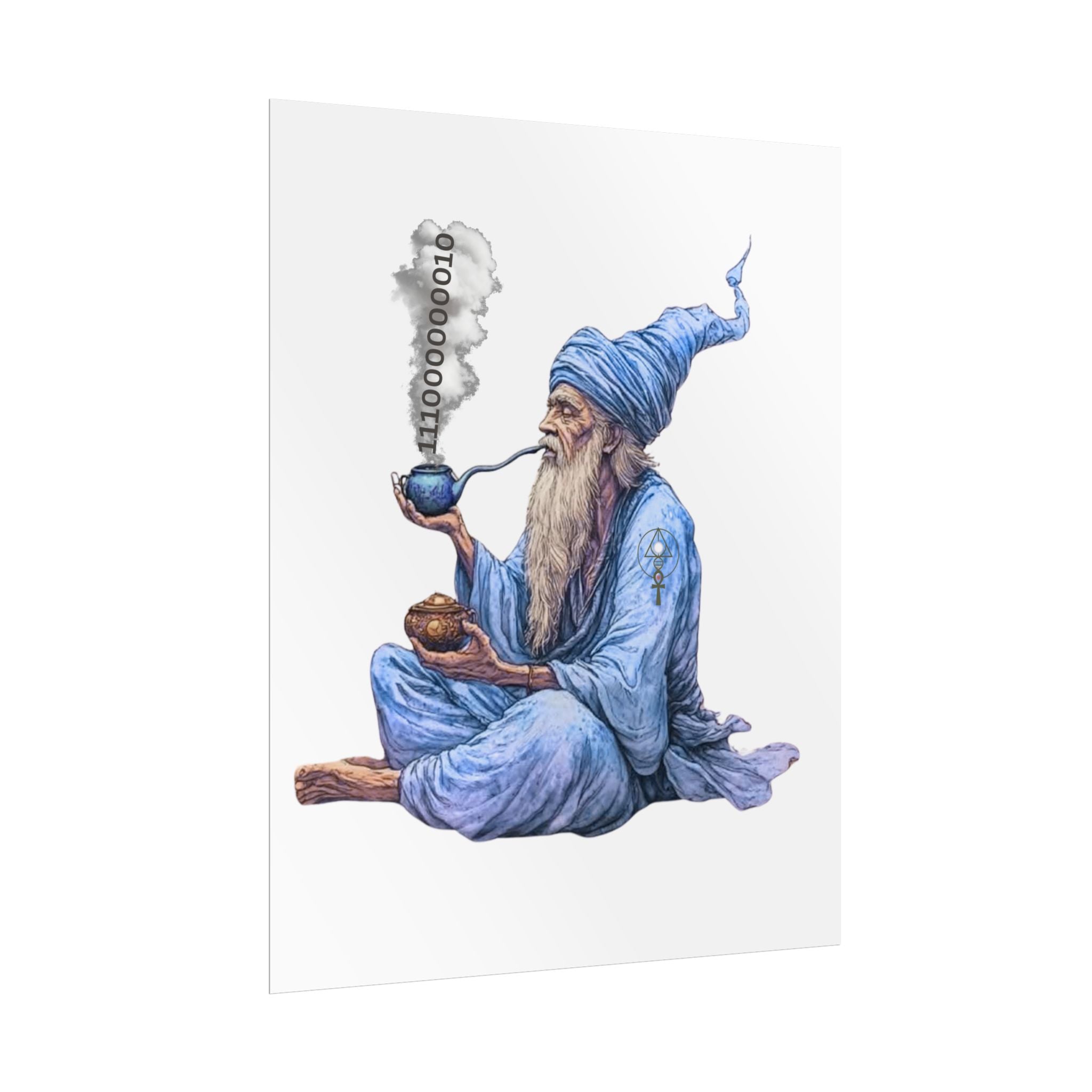 Wizard Getting Activated by the Legacy Key - Rolled Art Print