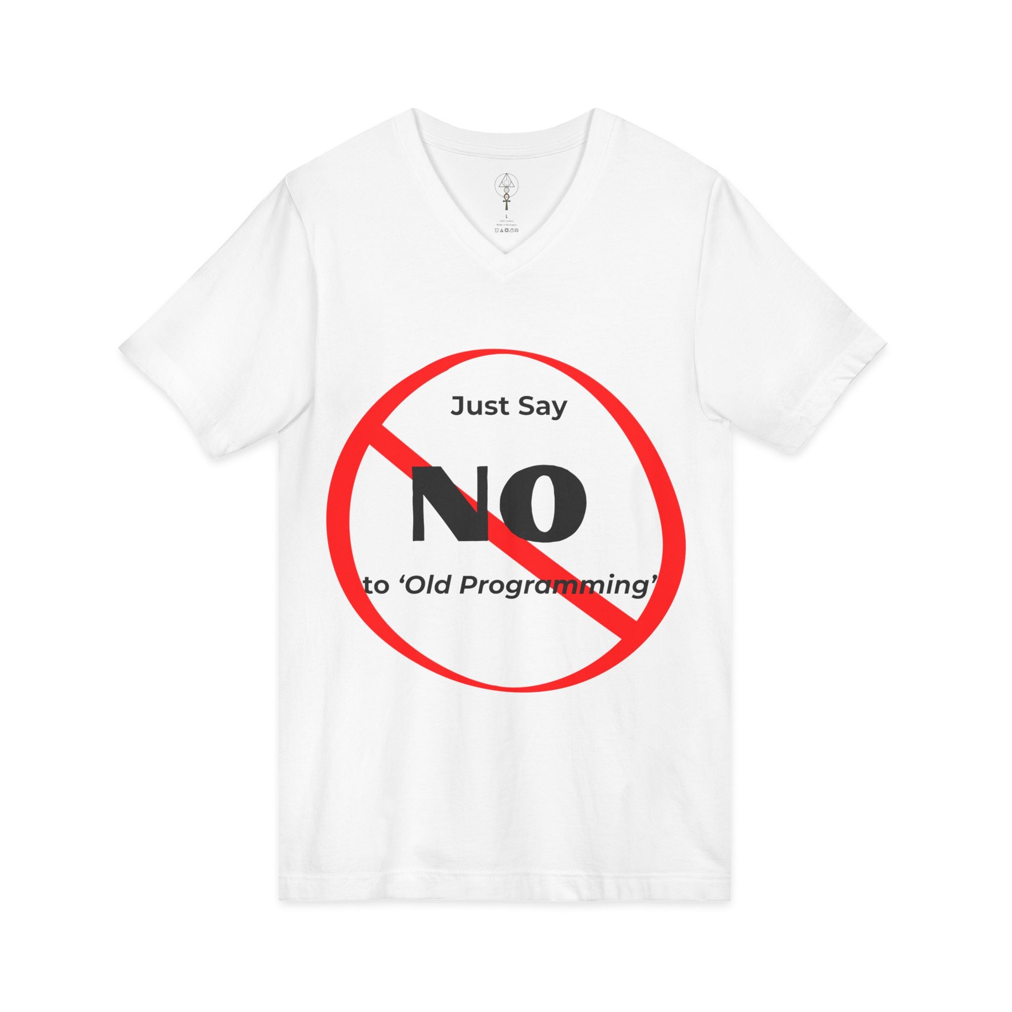 Say No to Old Programming V-Neck Tee Shirt