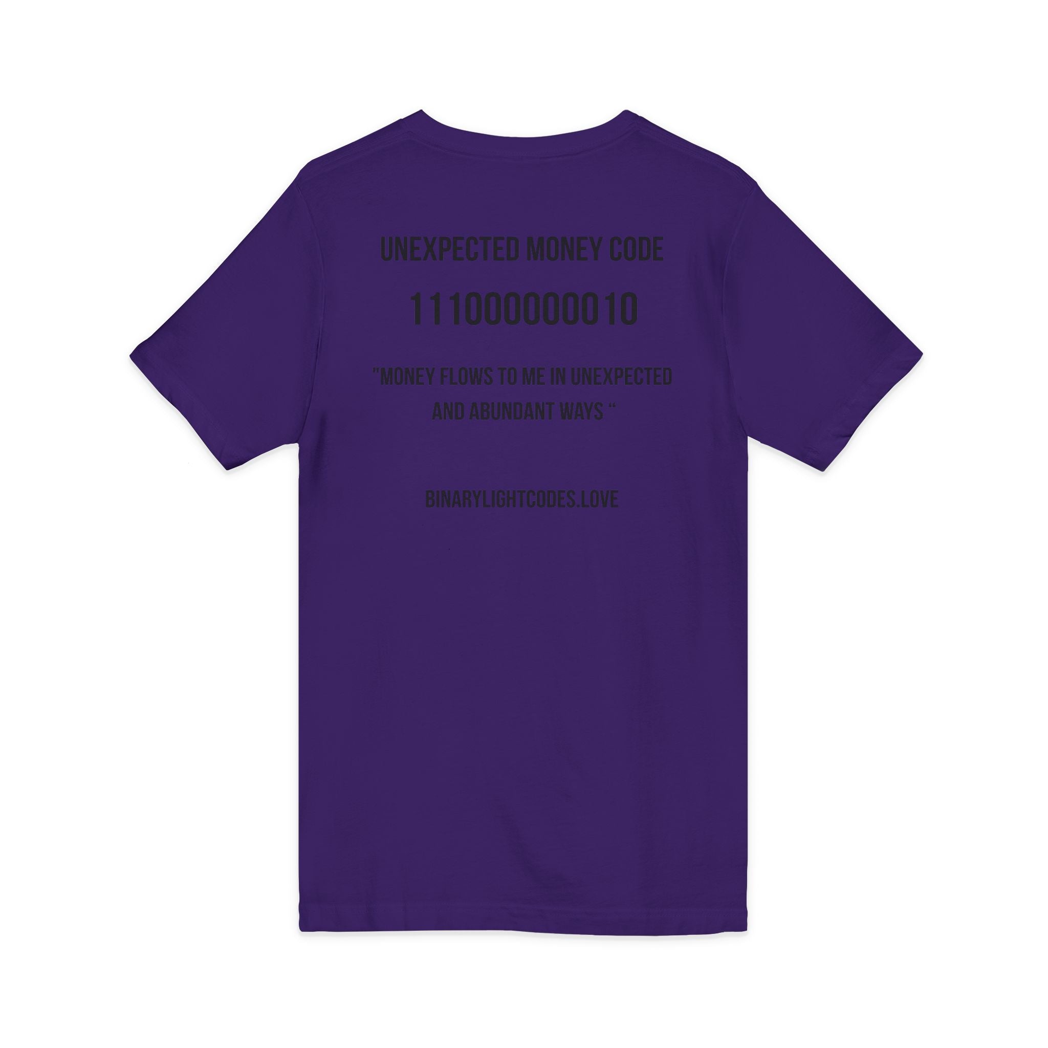 Money Manifestation V-Neck Tee - "Unexpected Money Code"