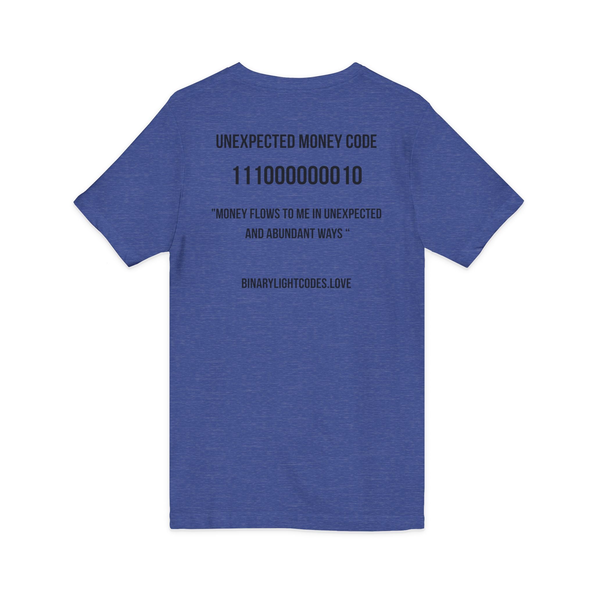 Money Manifestation V-Neck Tee - "Unexpected Money Code"