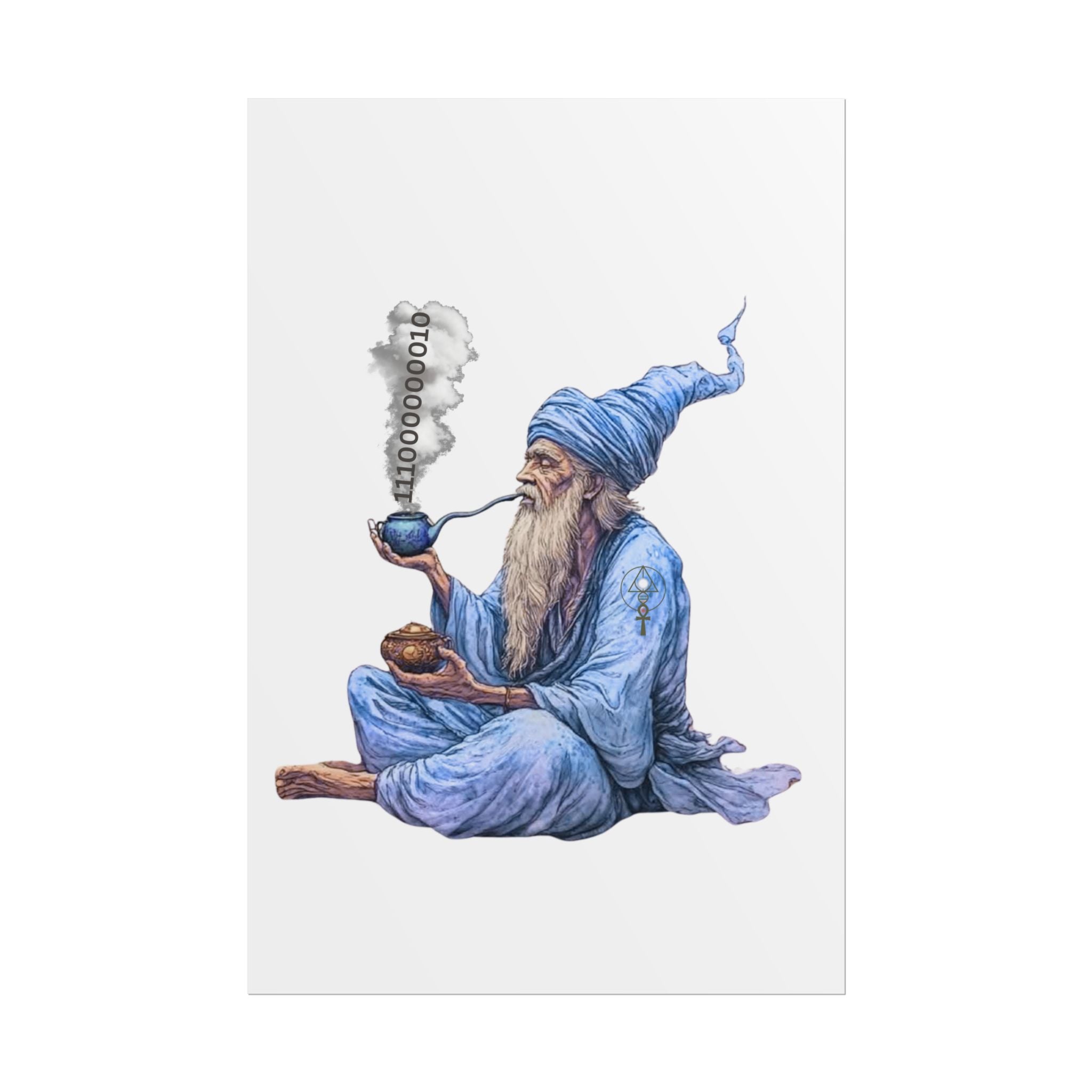 Wizard Getting Activated by the Legacy Key - Rolled Art Print