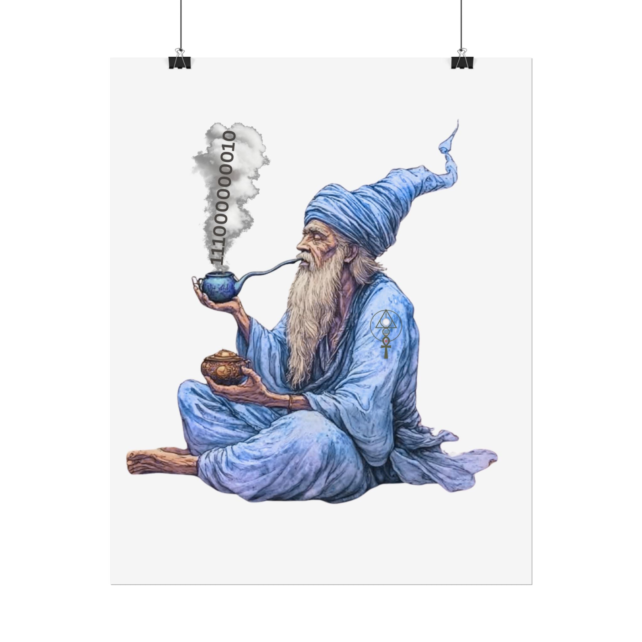 Wizard Getting Activated by the Legacy Key - Rolled Art Print